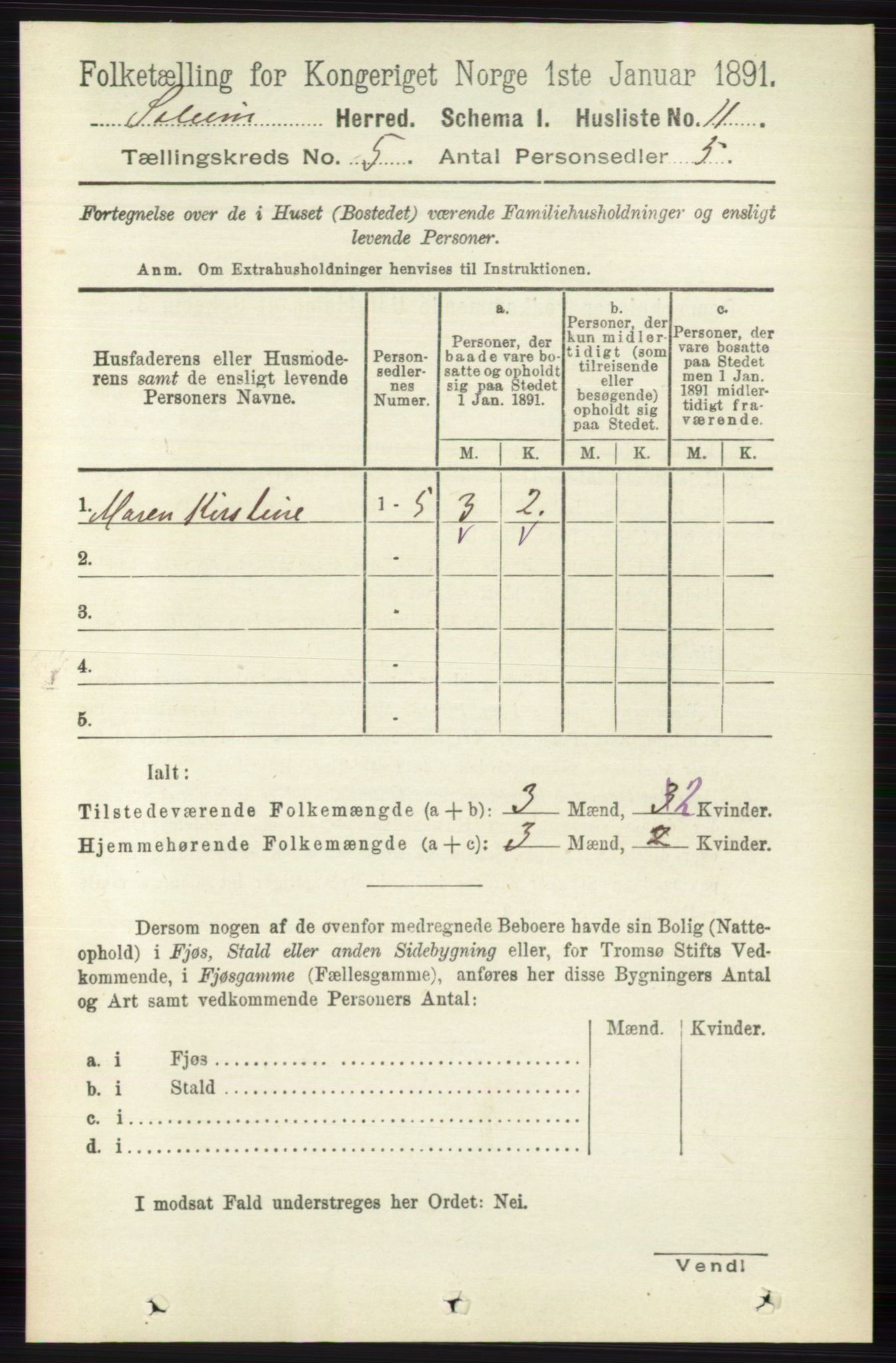 RA, 1891 census for 0818 Solum, 1891, p. 808