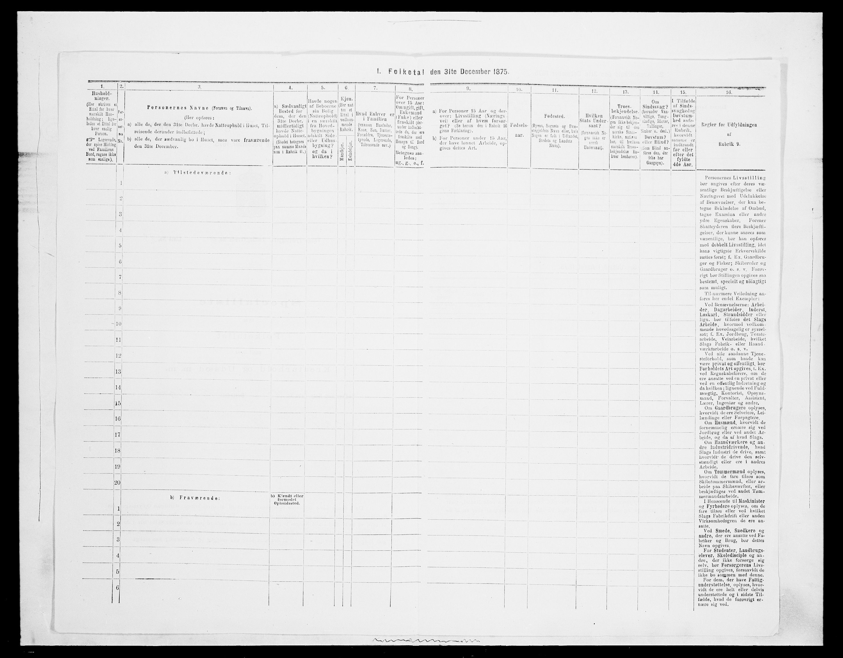 SAH, 1875 census for 0515P Vågå, 1875, p. 1700