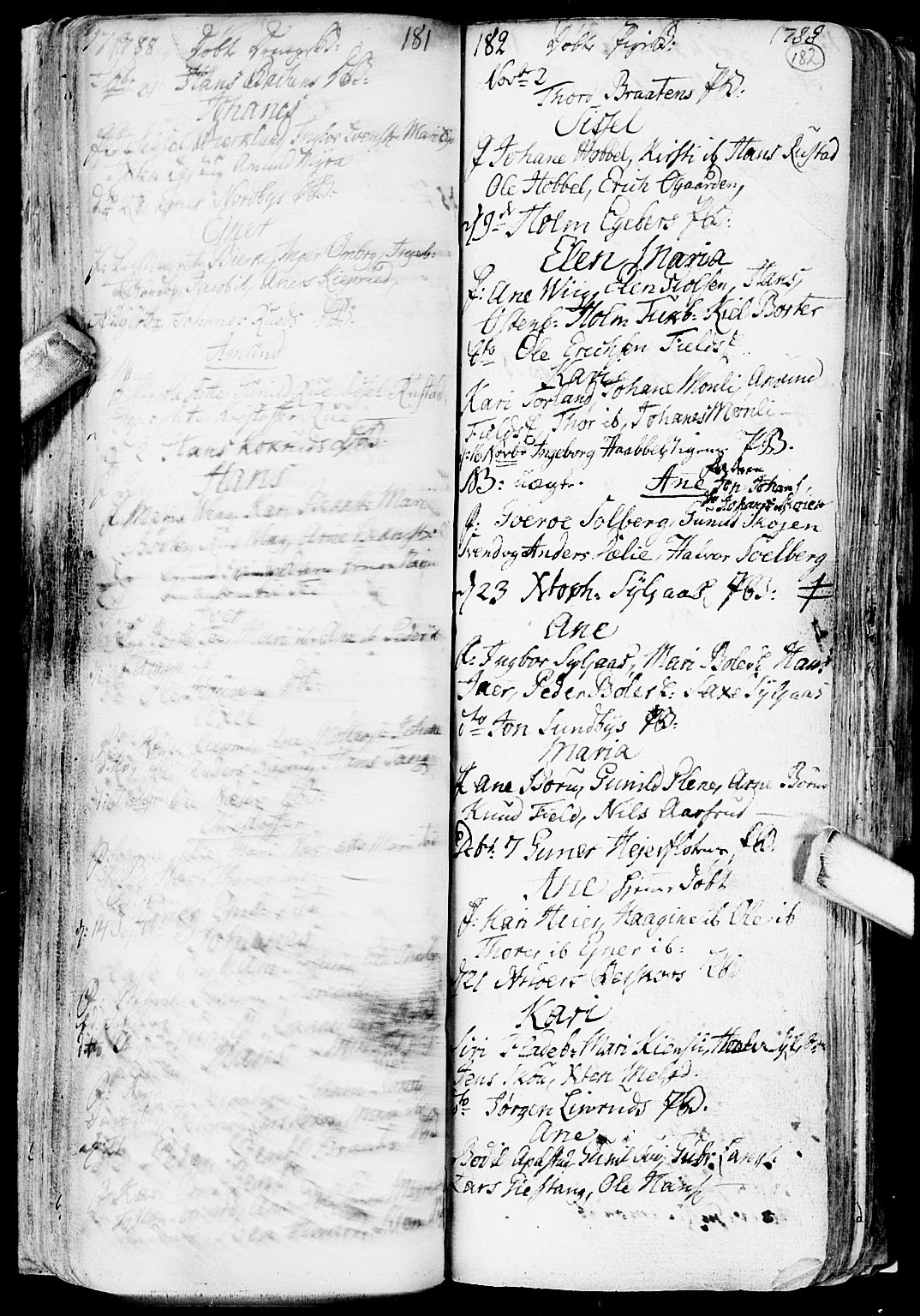 Enebakk prestekontor Kirkebøker, SAO/A-10171c/F/Fa/L0002: Parish register (official) no. I 2, 1755-1806, p. 181-182