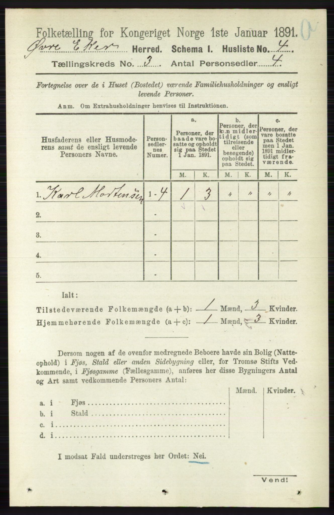 RA, 1891 census for 0624 Øvre Eiker, 1891, p. 926