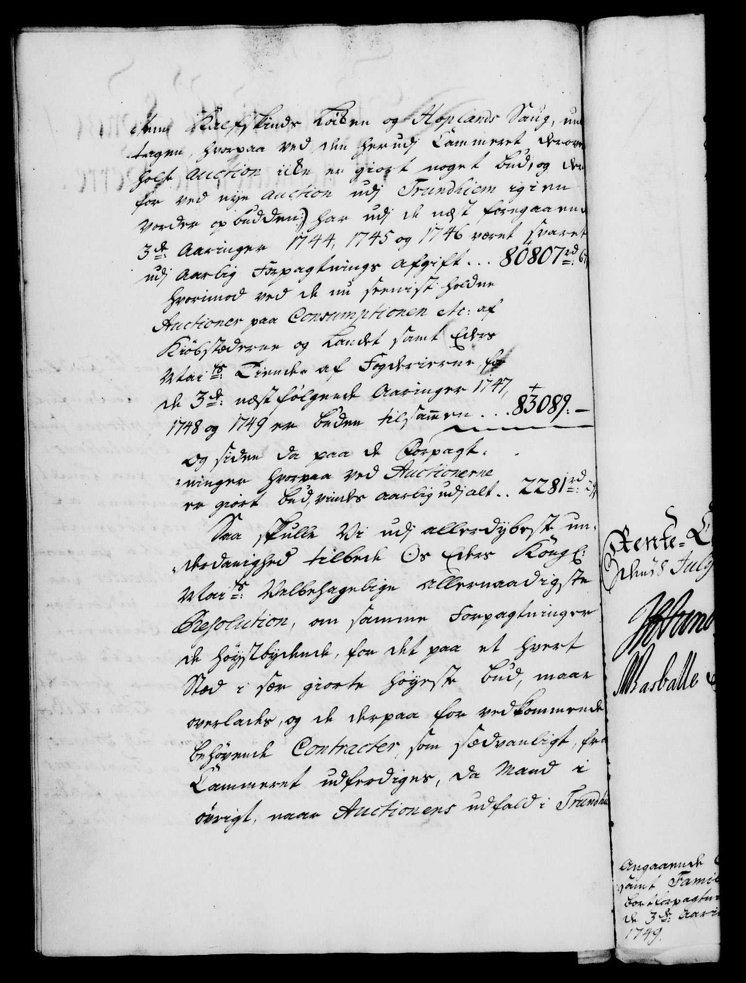 Rentekammeret, Kammerkanselliet, AV/RA-EA-3111/G/Gf/Gfa/L0029: Norsk relasjons- og resolusjonsprotokoll (merket RK 52.29), 1746-1747, p. 57