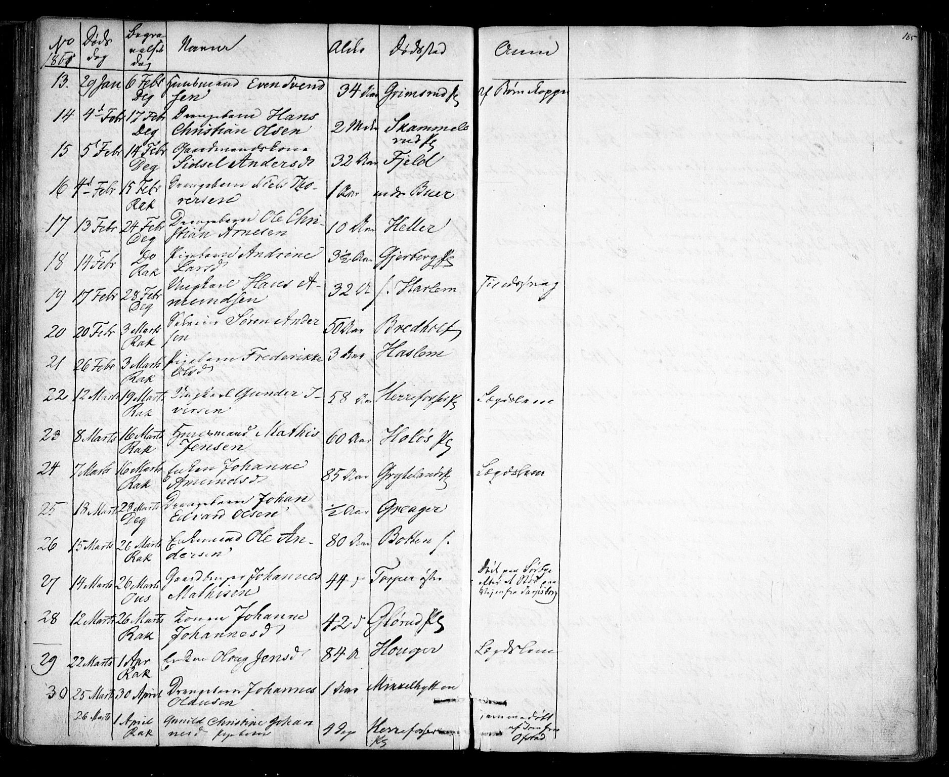 Rakkestad prestekontor Kirkebøker, AV/SAO-A-2008/F/Fa/L0010: Parish register (official) no. I 10, 1857-1861, p. 185