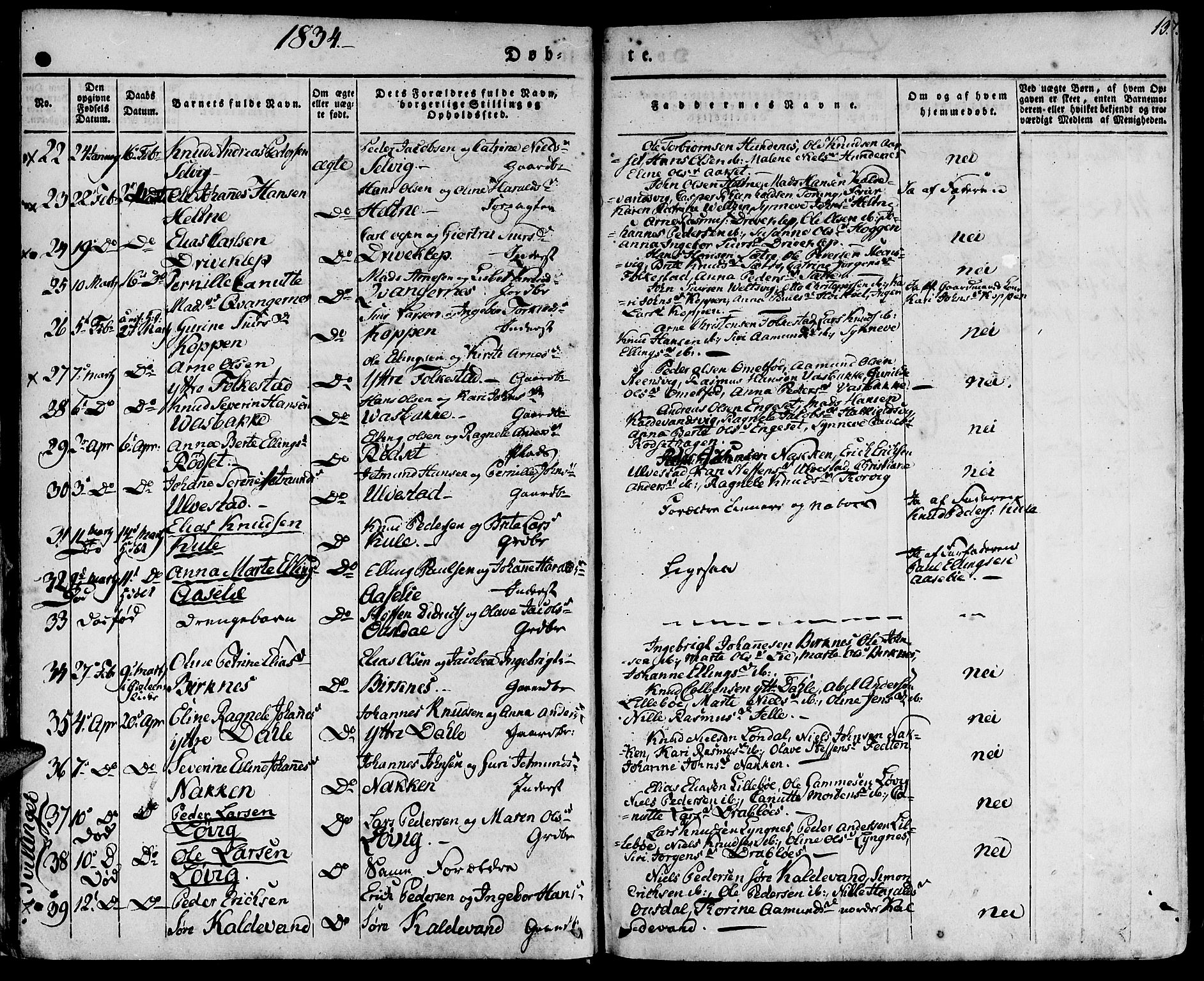 Ministerialprotokoller, klokkerbøker og fødselsregistre - Møre og Romsdal, SAT/A-1454/511/L0139: Parish register (official) no. 511A06, 1831-1850, p. 13