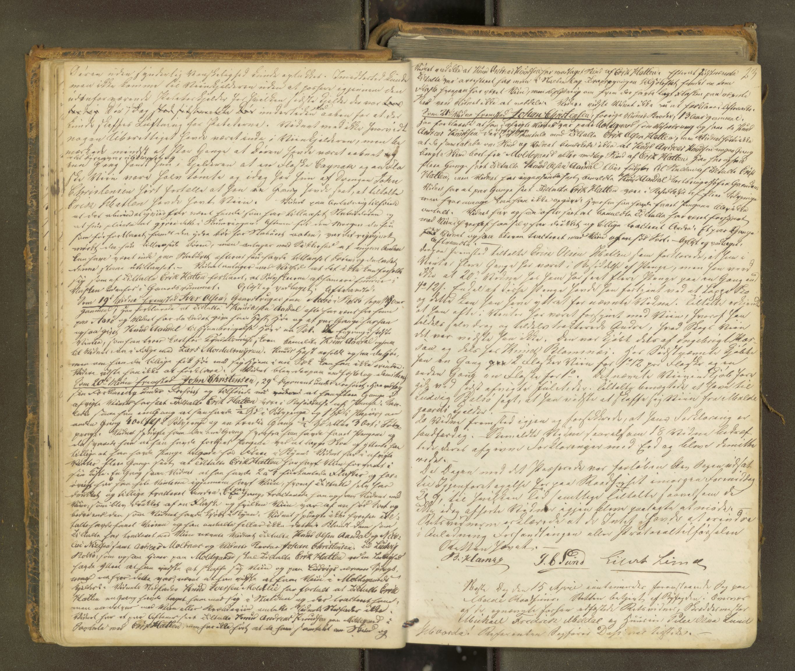 Molde byfogd, AV/SAT-A-0025/1/1A/L0010: Justisprotokoll, 1863-1869, p. 22b-23a