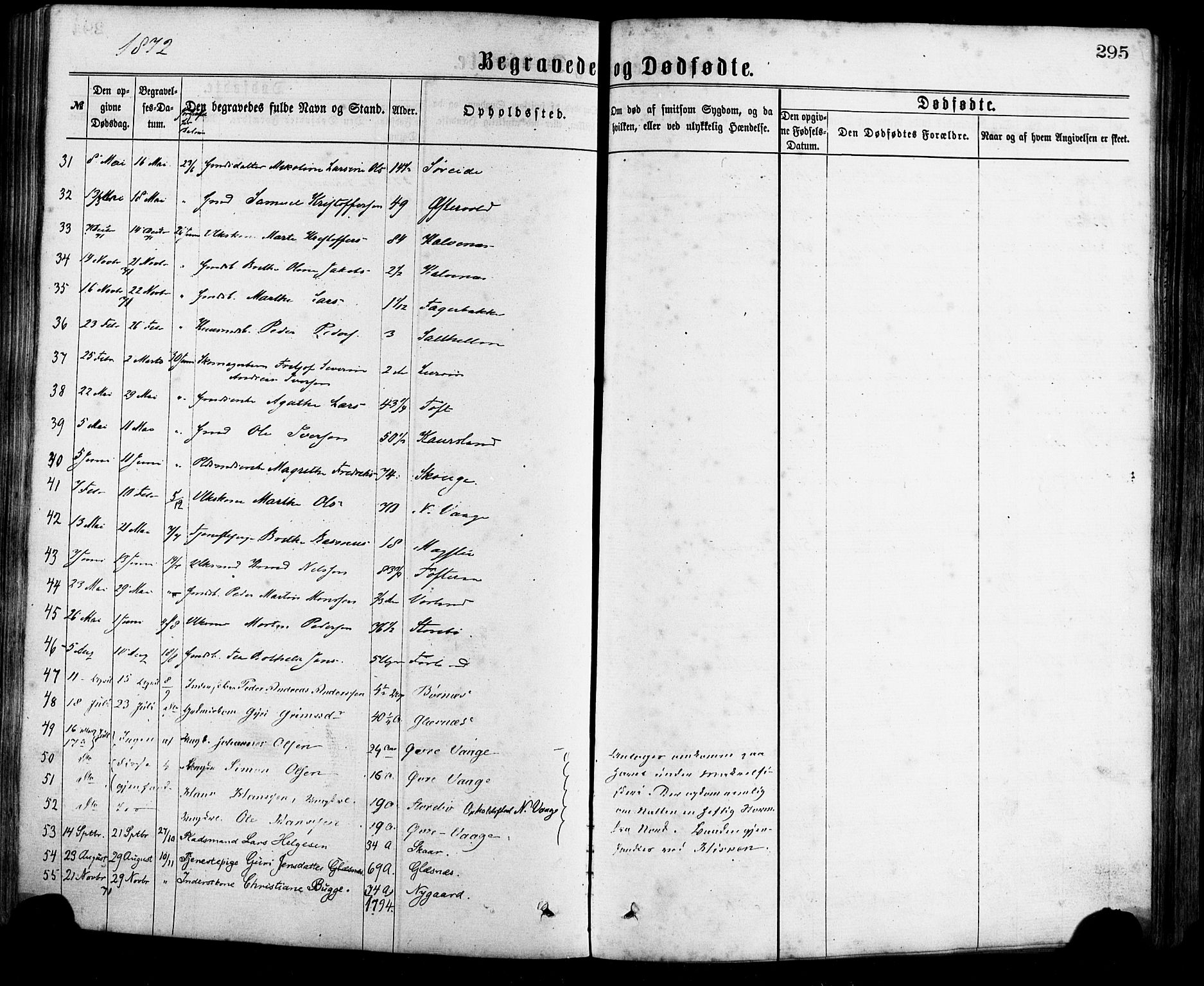 Sund sokneprestembete, AV/SAB-A-99930: Parish register (official) no. A 15, 1867-1881, p. 295