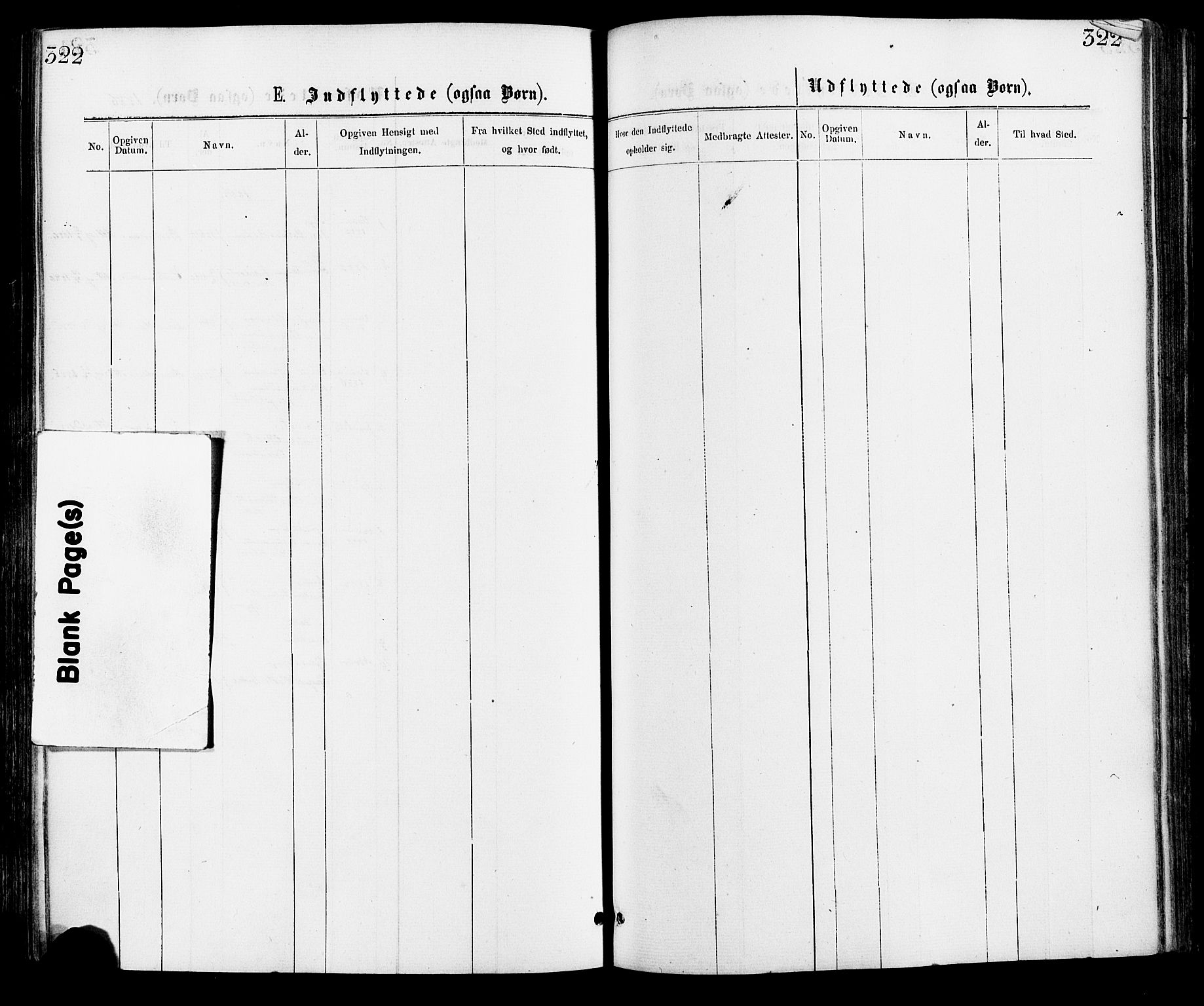 Hægebostad sokneprestkontor, AV/SAK-1111-0024/F/Fa/Faa/L0005: Parish register (official) no. A 5, 1864-1886, p. 322