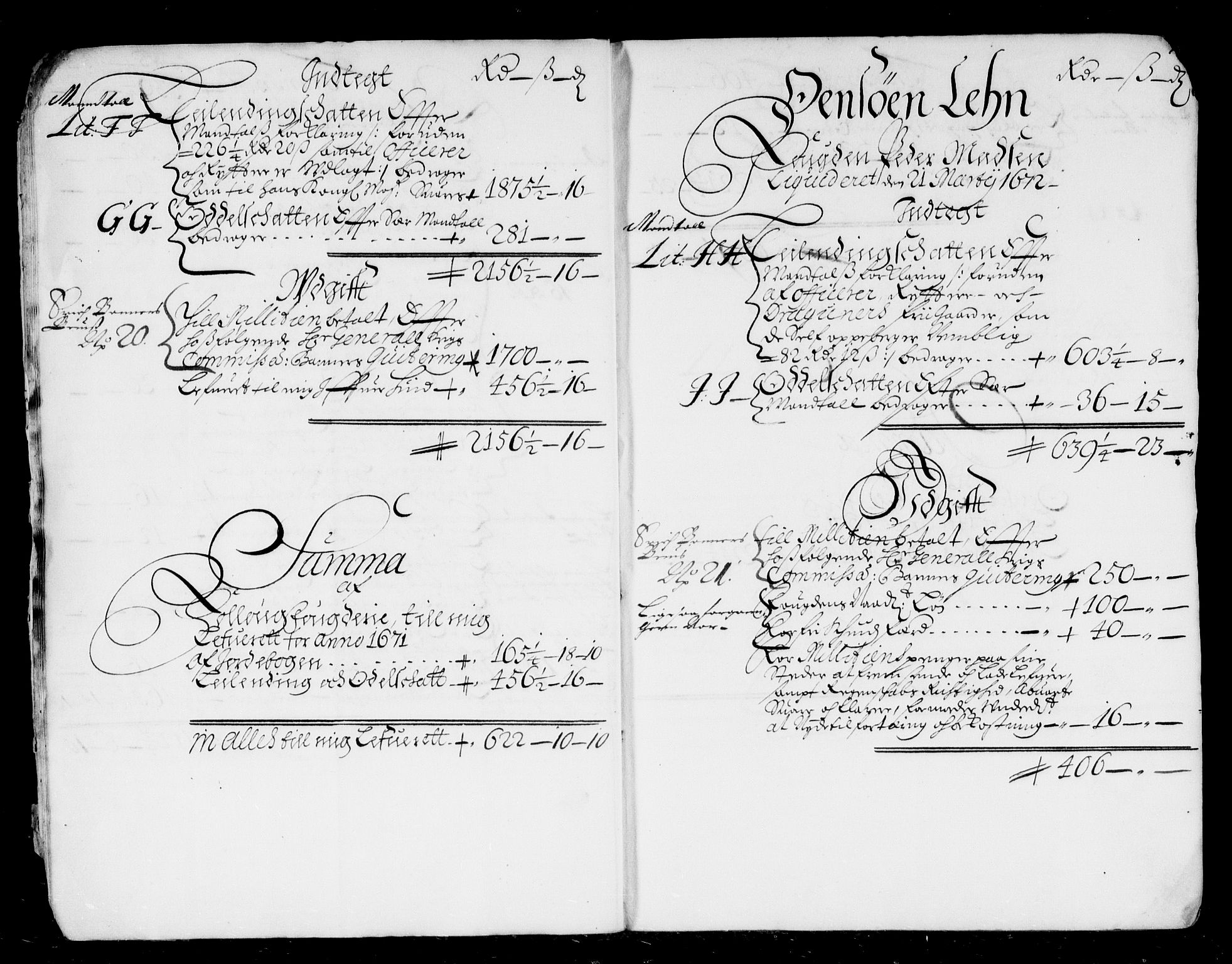 Rentekammeret inntil 1814, Reviderte regnskaper, Stiftamtstueregnskaper, Landkommissariatet på Akershus og Akershus stiftamt, AV/RA-EA-5869/R/Rb/L0075: Akershus stiftamt, 1671