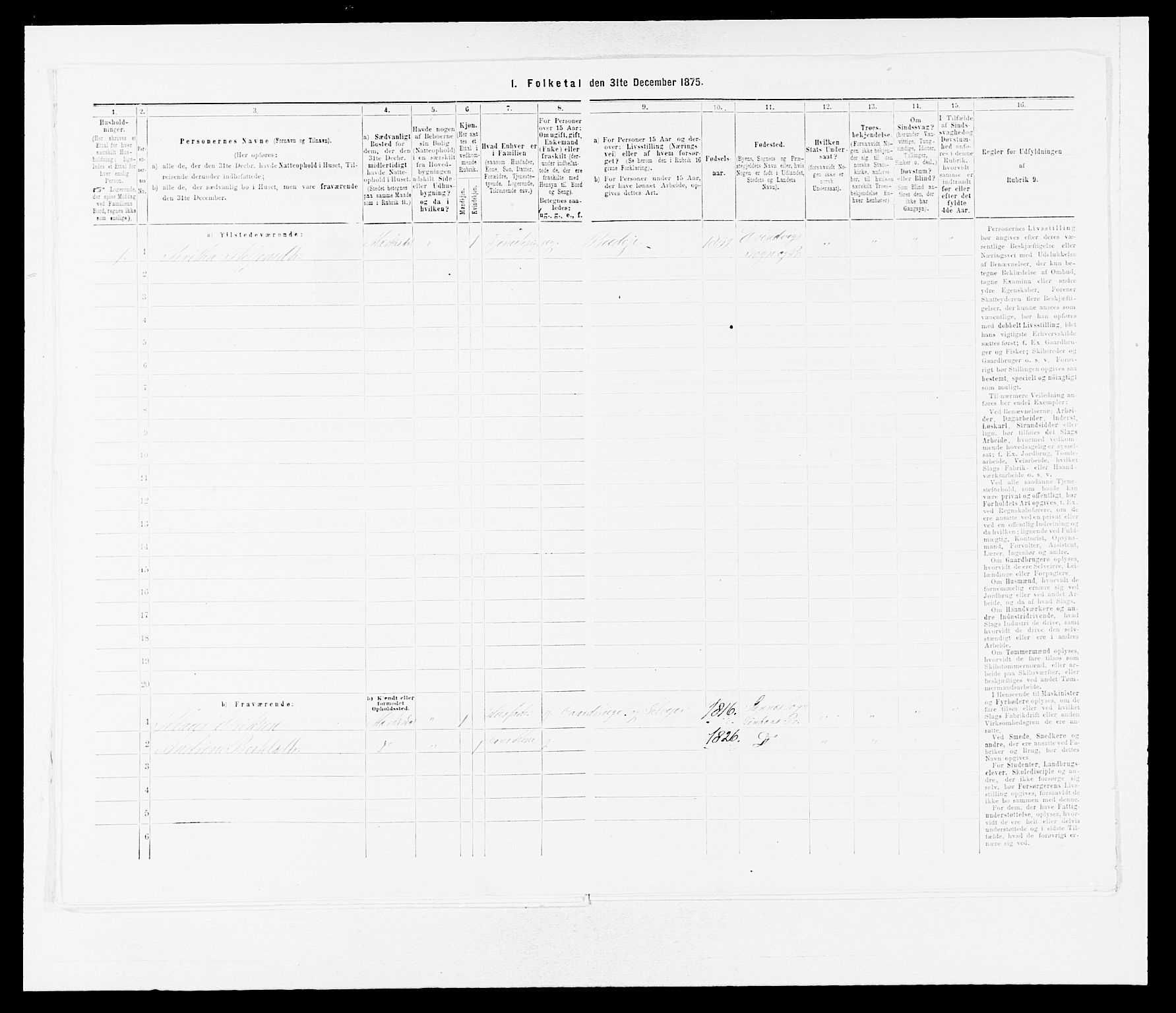 SAB, 1875 census for 1411P Eivindvik, 1875, p. 515