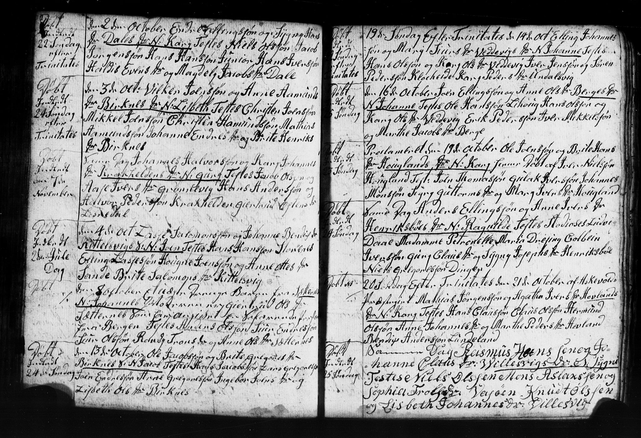 Gulen sokneprestembete, AV/SAB-A-80201/H/Hab: Parish register (copy) no. A 2, 1791-1814