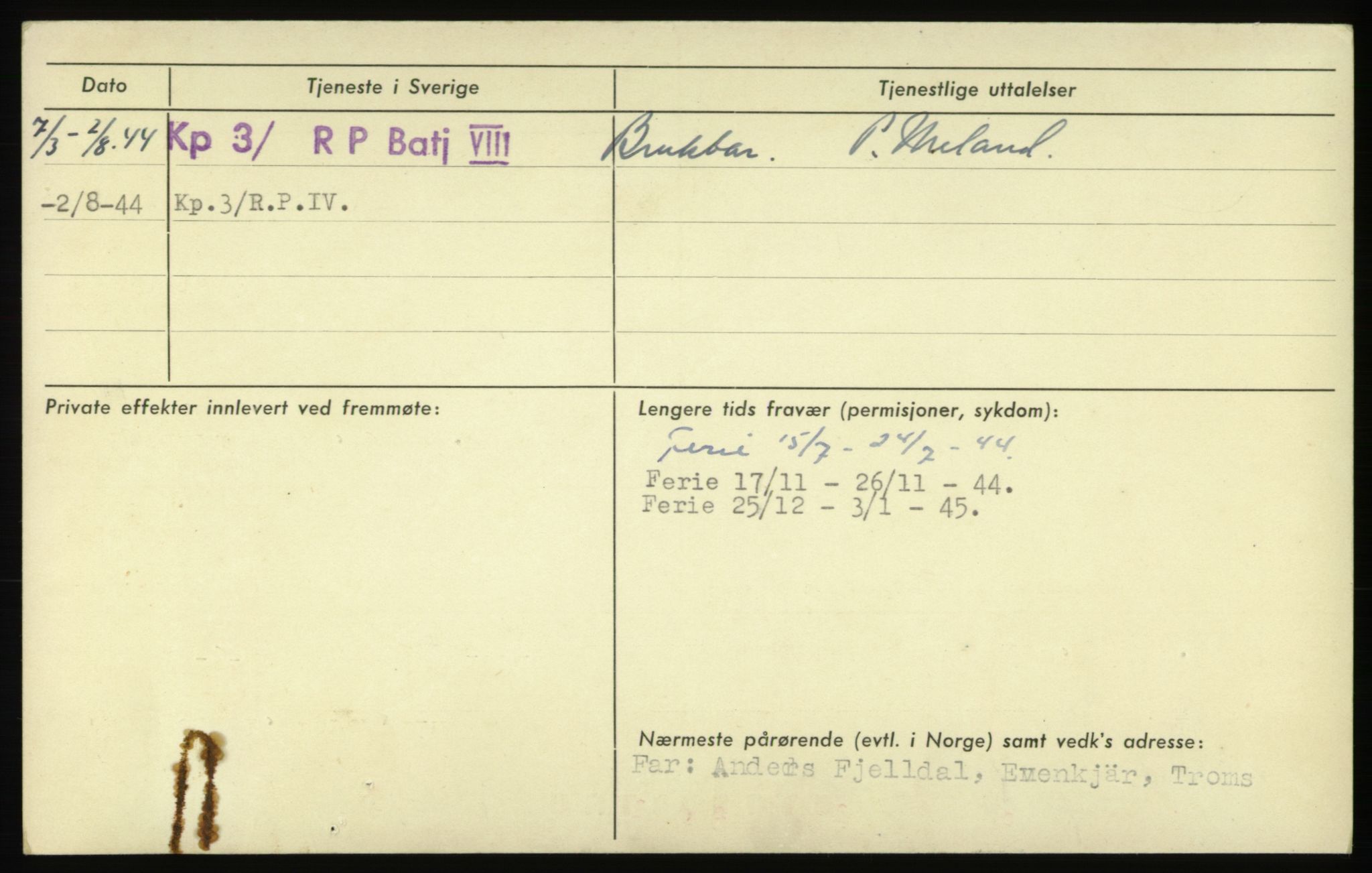 Forsvaret, Troms infanteriregiment nr. 16, AV/RA-RAFA-3146/P/Pa/L0023: Rulleblad for regimentets menige mannskaper, årsklasse 1939, 1939, p. 250