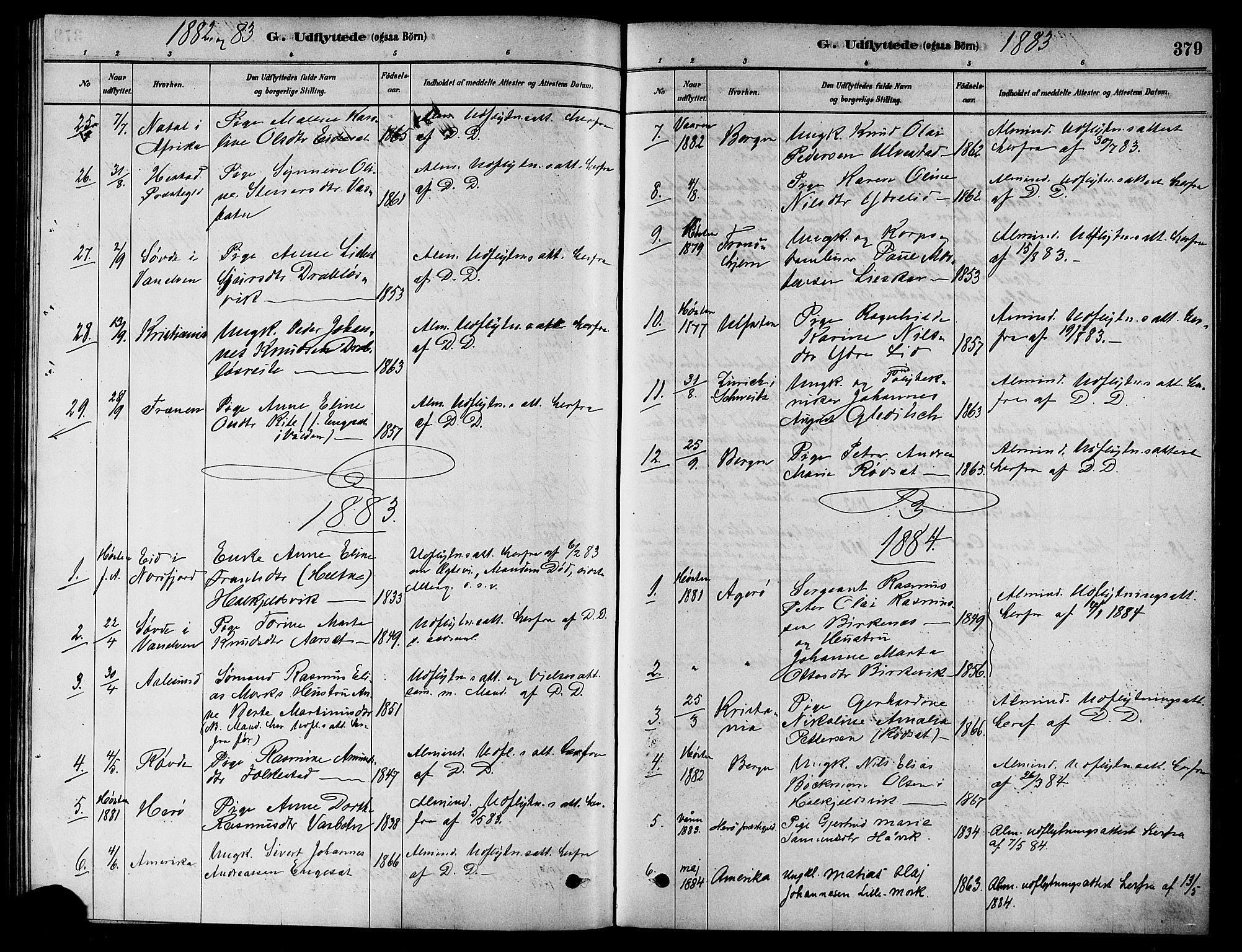 Ministerialprotokoller, klokkerbøker og fødselsregistre - Møre og Romsdal, AV/SAT-A-1454/511/L0141: Parish register (official) no. 511A08, 1878-1890, p. 379