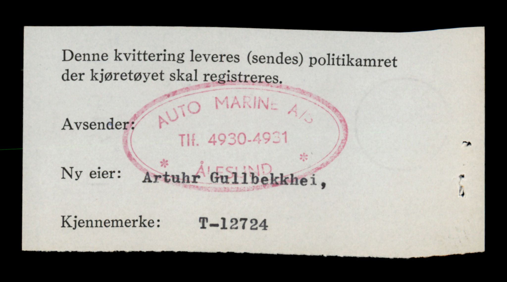 Møre og Romsdal vegkontor - Ålesund trafikkstasjon, AV/SAT-A-4099/F/Fe/L0035: Registreringskort for kjøretøy T 12653 - T 12829, 1927-1998, p. 1367