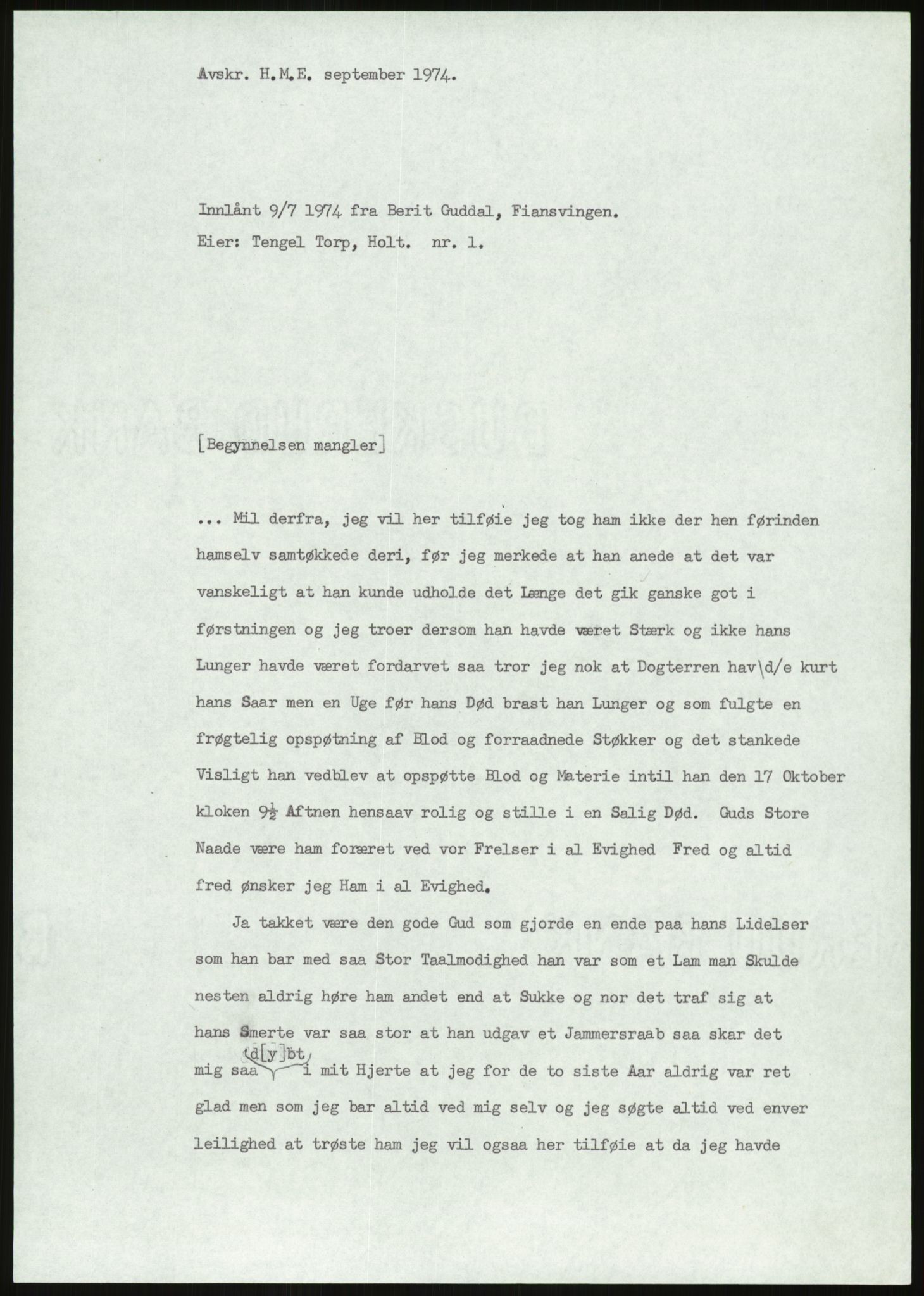 Samlinger til kildeutgivelse, Amerikabrevene, AV/RA-EA-4057/F/L0027: Innlån fra Aust-Agder: Dannevig - Valsgård, 1838-1914, p. 553