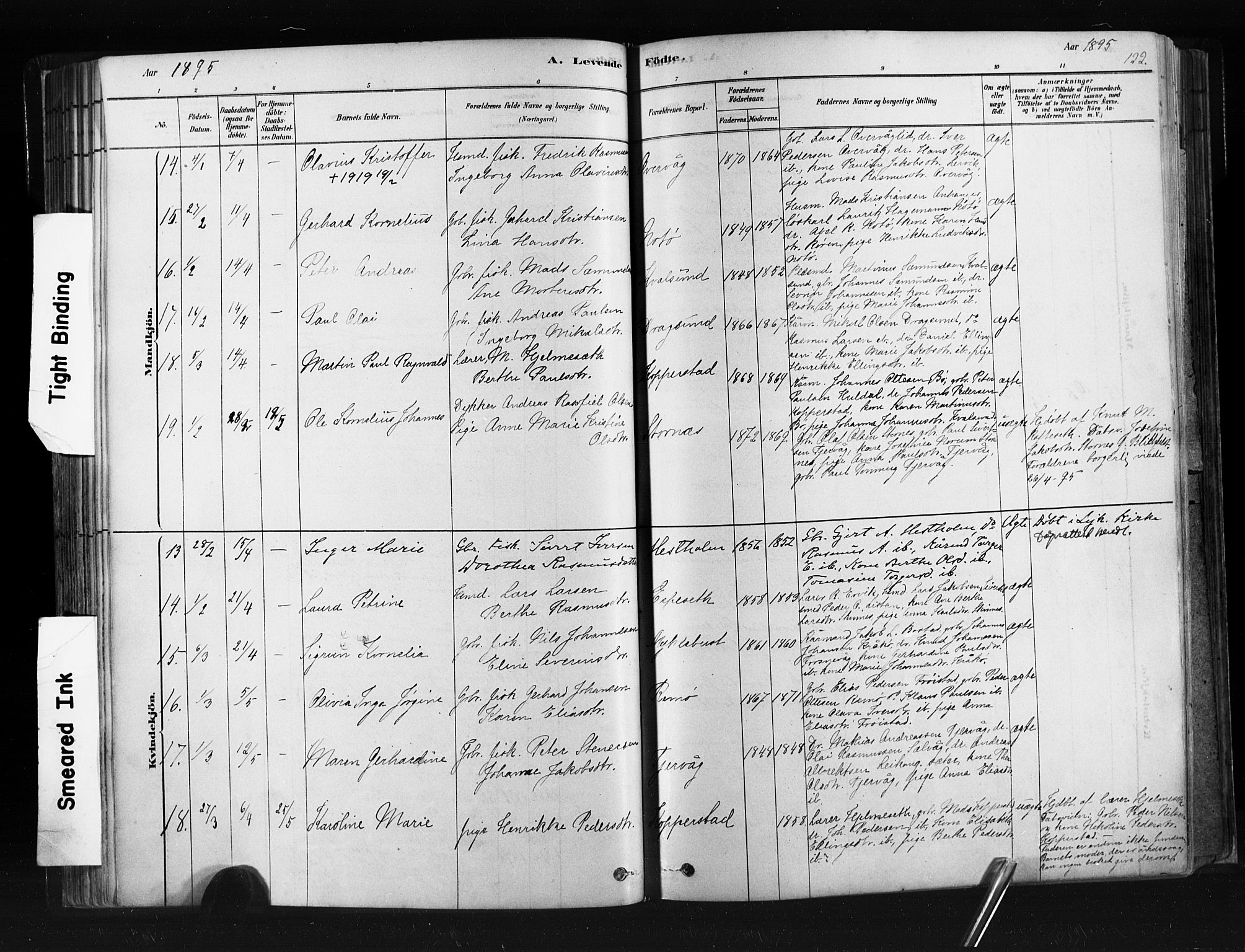 Ministerialprotokoller, klokkerbøker og fødselsregistre - Møre og Romsdal, AV/SAT-A-1454/507/L0073: Parish register (official) no. 507A08, 1878-1904, p. 122