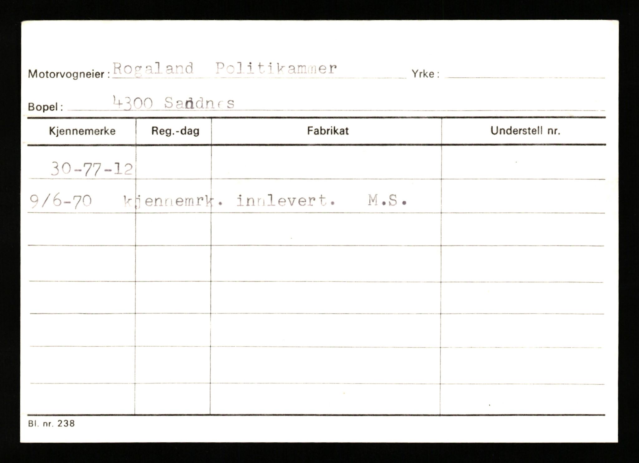 Stavanger trafikkstasjon, AV/SAST-A-101942/0/G/L0011: Registreringsnummer: 240000 - 363477, 1930-1971, p. 1575