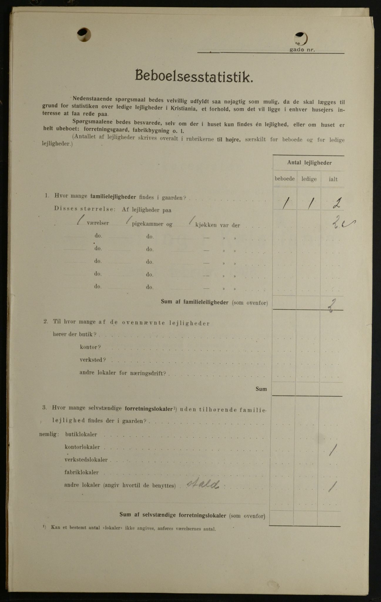 OBA, Municipal Census 1908 for Kristiania, 1908, p. 19005