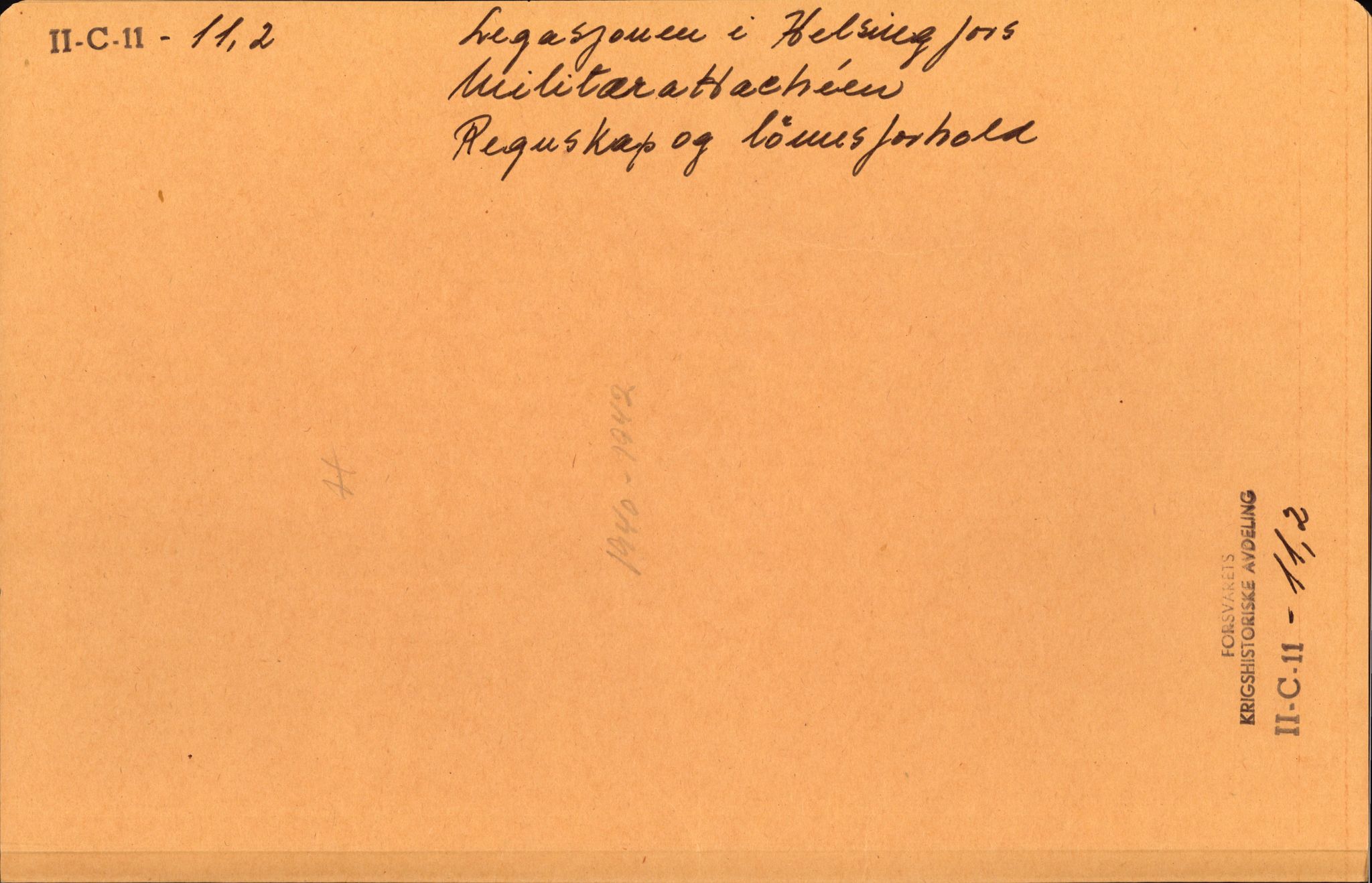 Forsvaret, Forsvarets krigshistoriske avdeling, AV/RA-RAFA-2017/Y/Ya/L0006: II-C-11-11,2 - Utenriksdepartementet.  Legasjonen i Helsingfors., 1940-1946, p. 20
