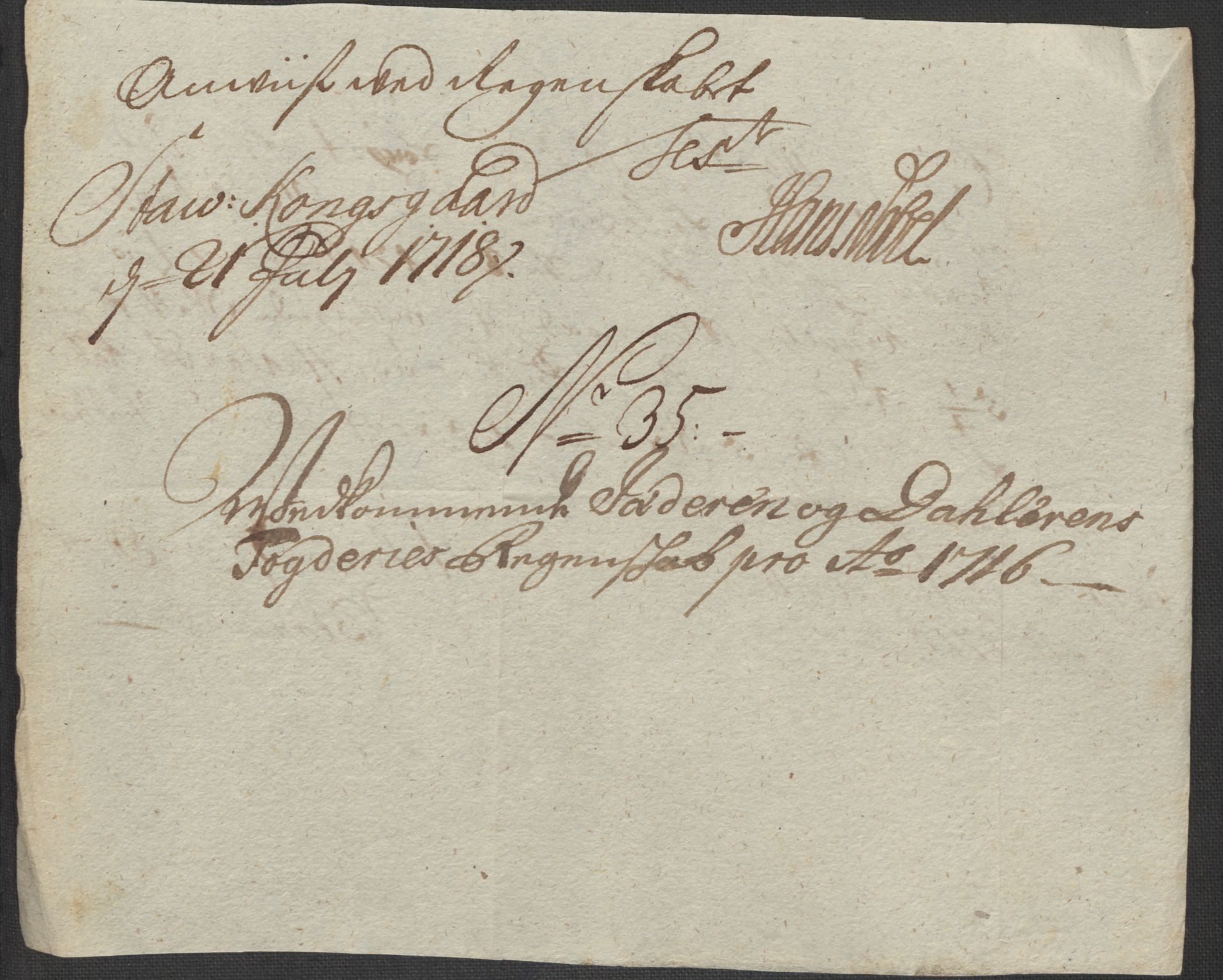 Rentekammeret inntil 1814, Reviderte regnskaper, Fogderegnskap, AV/RA-EA-4092/R46/L2740: Fogderegnskap Jæren og Dalane, 1715-1716, p. 421