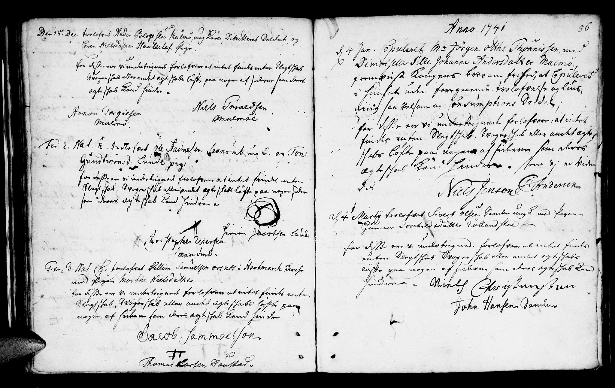 Mandal sokneprestkontor, SAK/1111-0030/F/Fa/Faa/L0002: Parish register (official) no. A 2, 1720-1754, p. 56
