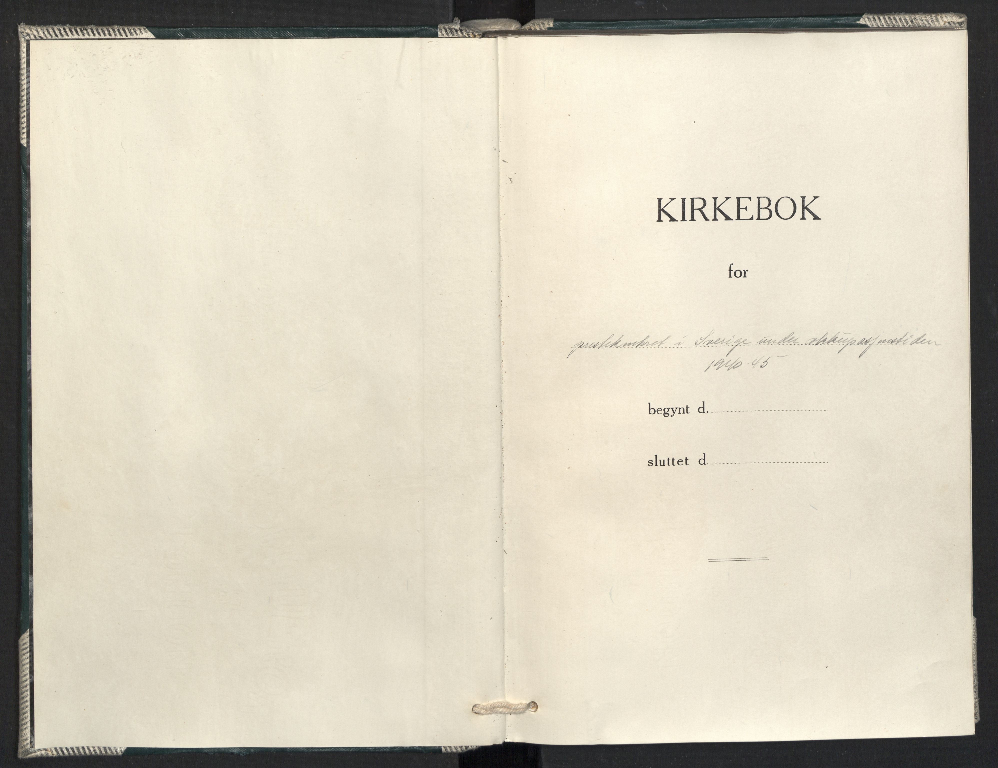 Prestekontoret i Sverige under okkupasjonen Kirkebøker, SAO/A-11045/F/L0004: Parish register (official) no. 4, 1944-1944