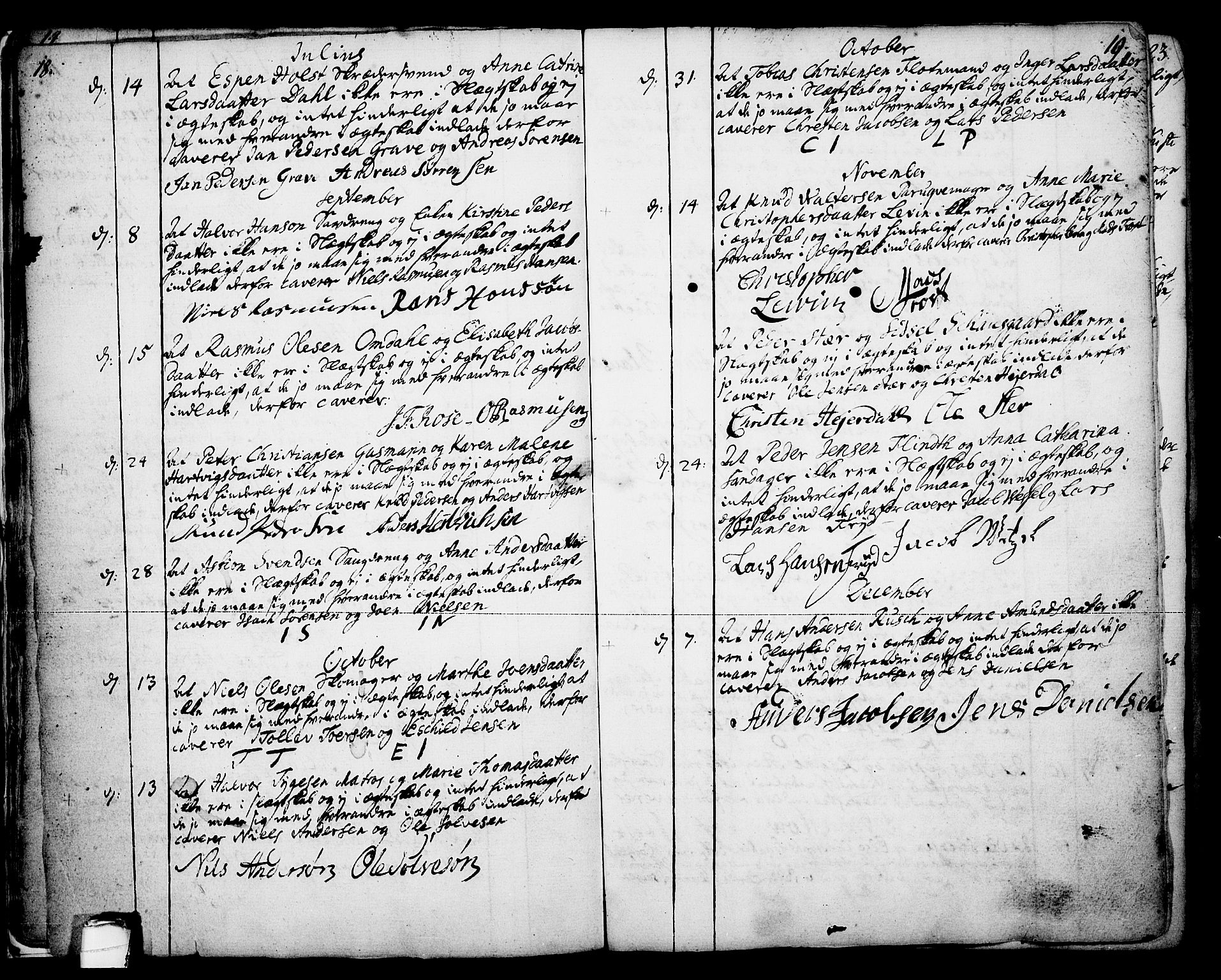 Skien kirkebøker, SAKO/A-302/F/Fa/L0003: Parish register (official) no. 3, 1755-1791, p. 18-19