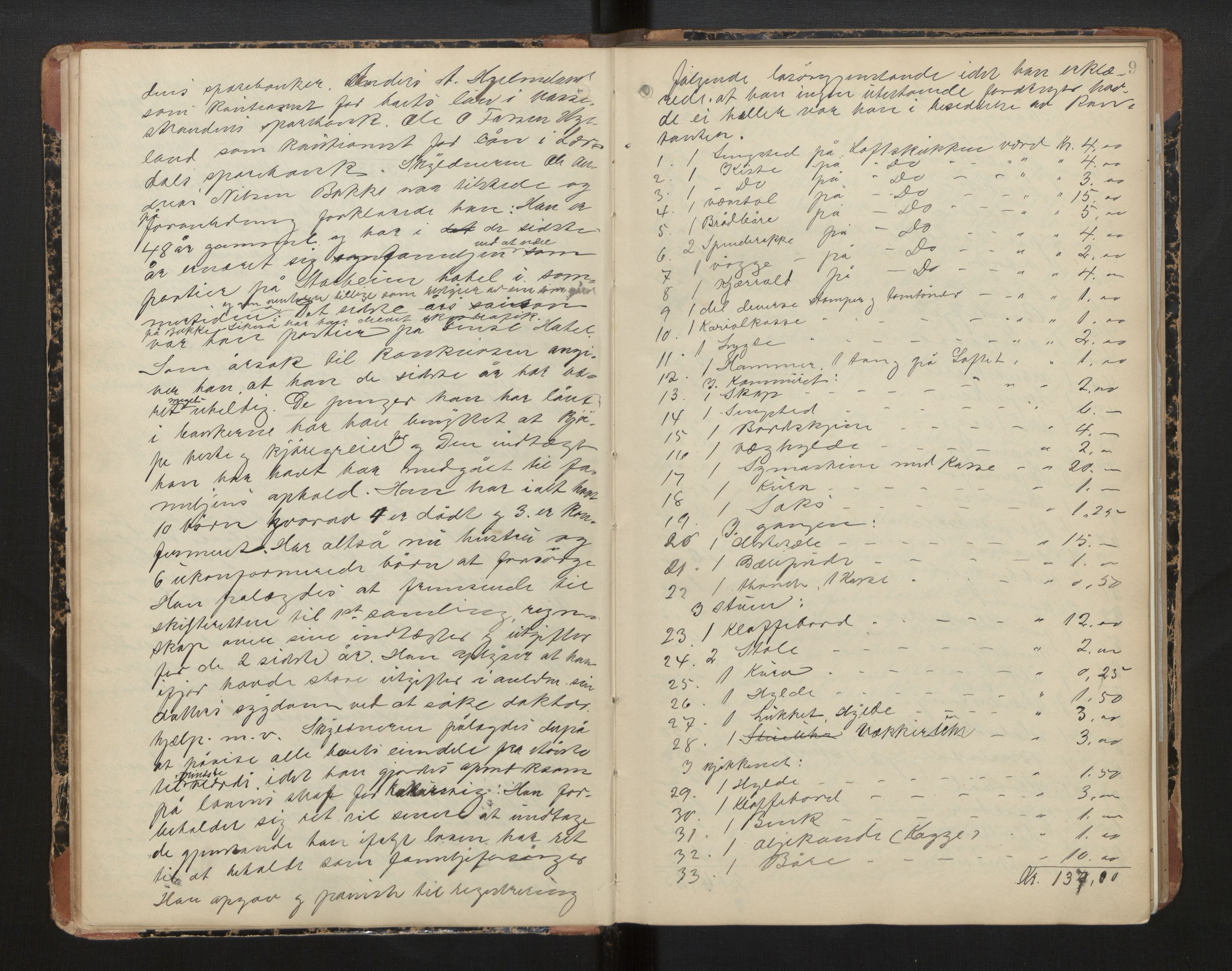 Lensmannen i Aurland, AV/SAB-A-26401/0006/L0007: Registreringsprotokoll, 1908-1938, p. 8b-9a