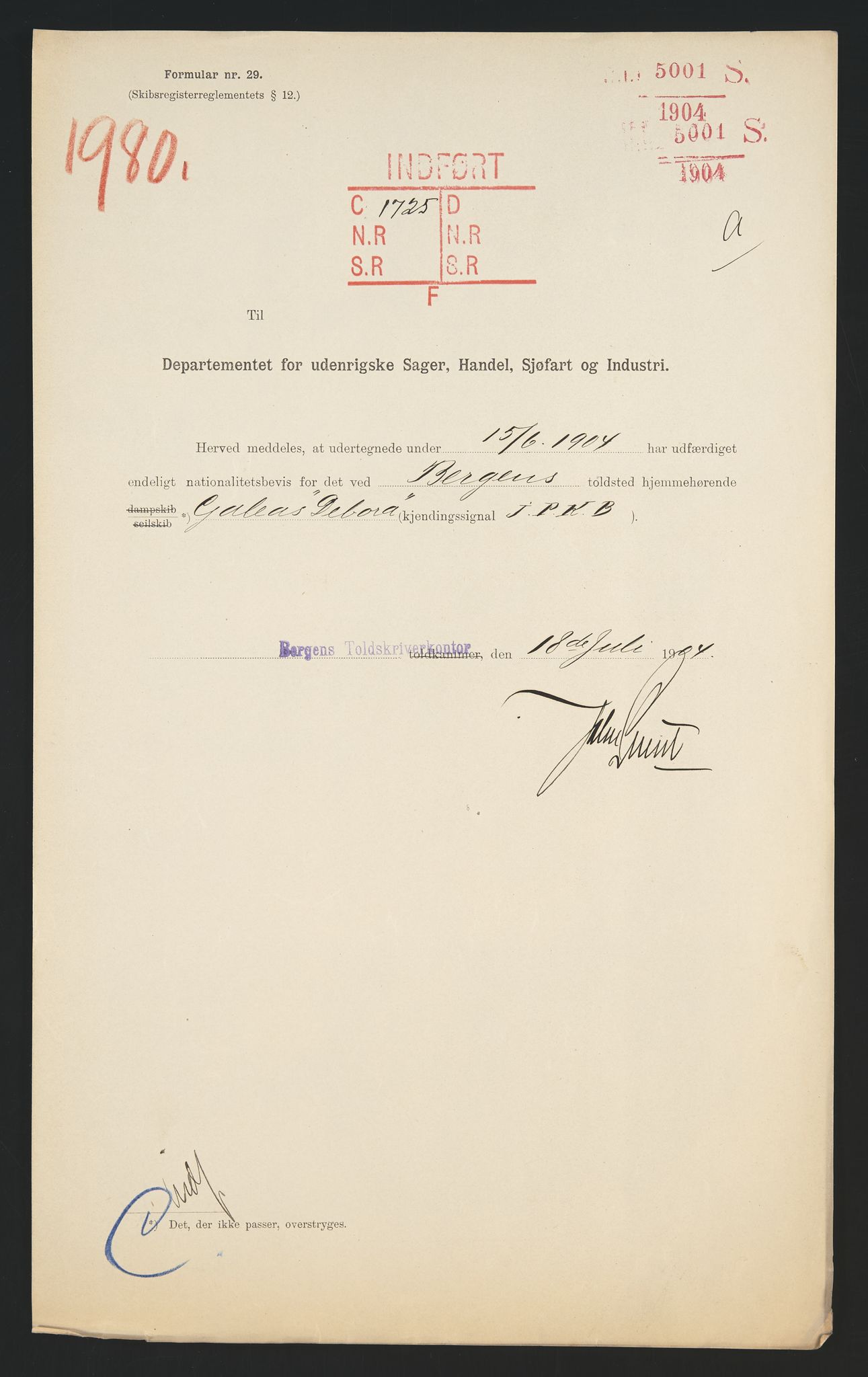 Sjøfartsdirektoratet med forløpere, skipsmapper slettede skip, AV/RA-S-4998/F/Fa/L0235: --, 1847-1930, p. 269