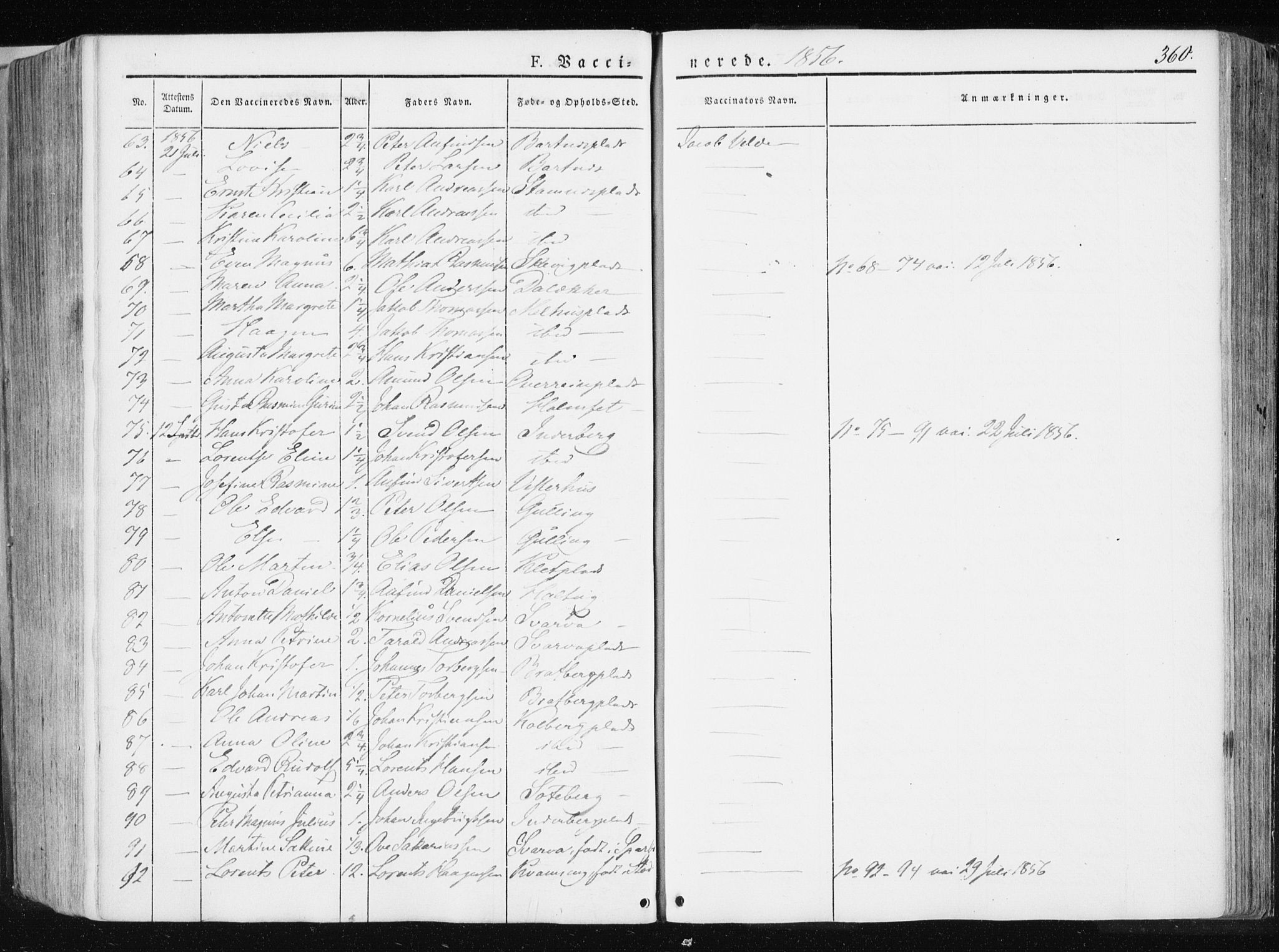 Ministerialprotokoller, klokkerbøker og fødselsregistre - Nord-Trøndelag, AV/SAT-A-1458/741/L0393: Parish register (official) no. 741A07, 1849-1863, p. 360