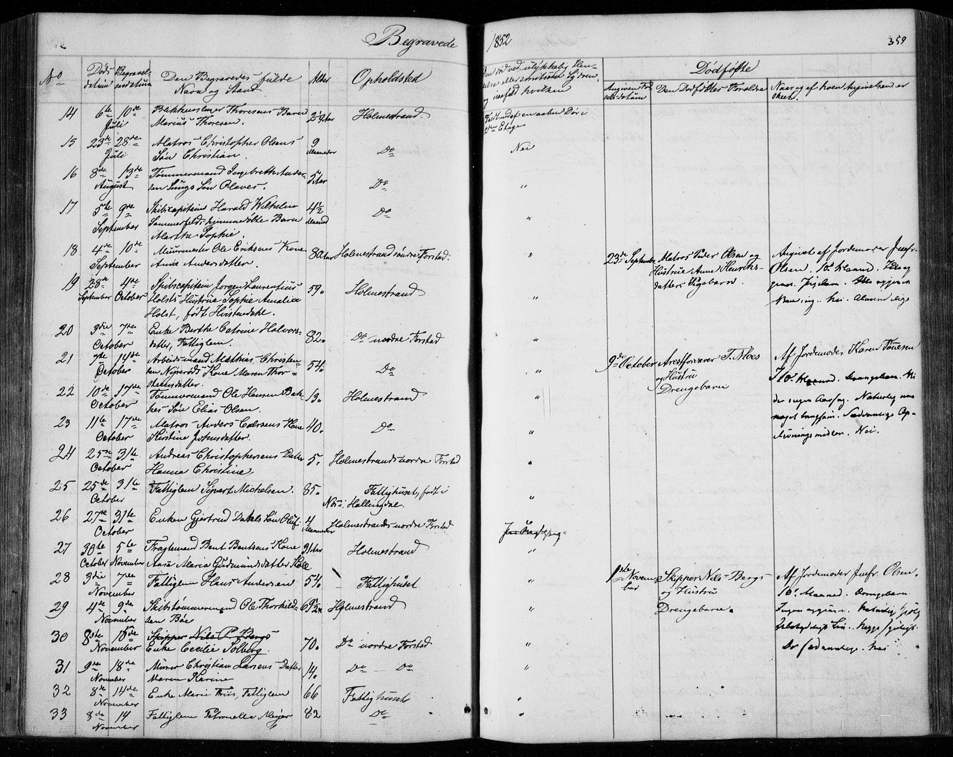 Holmestrand kirkebøker, AV/SAKO-A-346/F/Fa/L0002: Parish register (official) no. 2, 1840-1866, p. 359