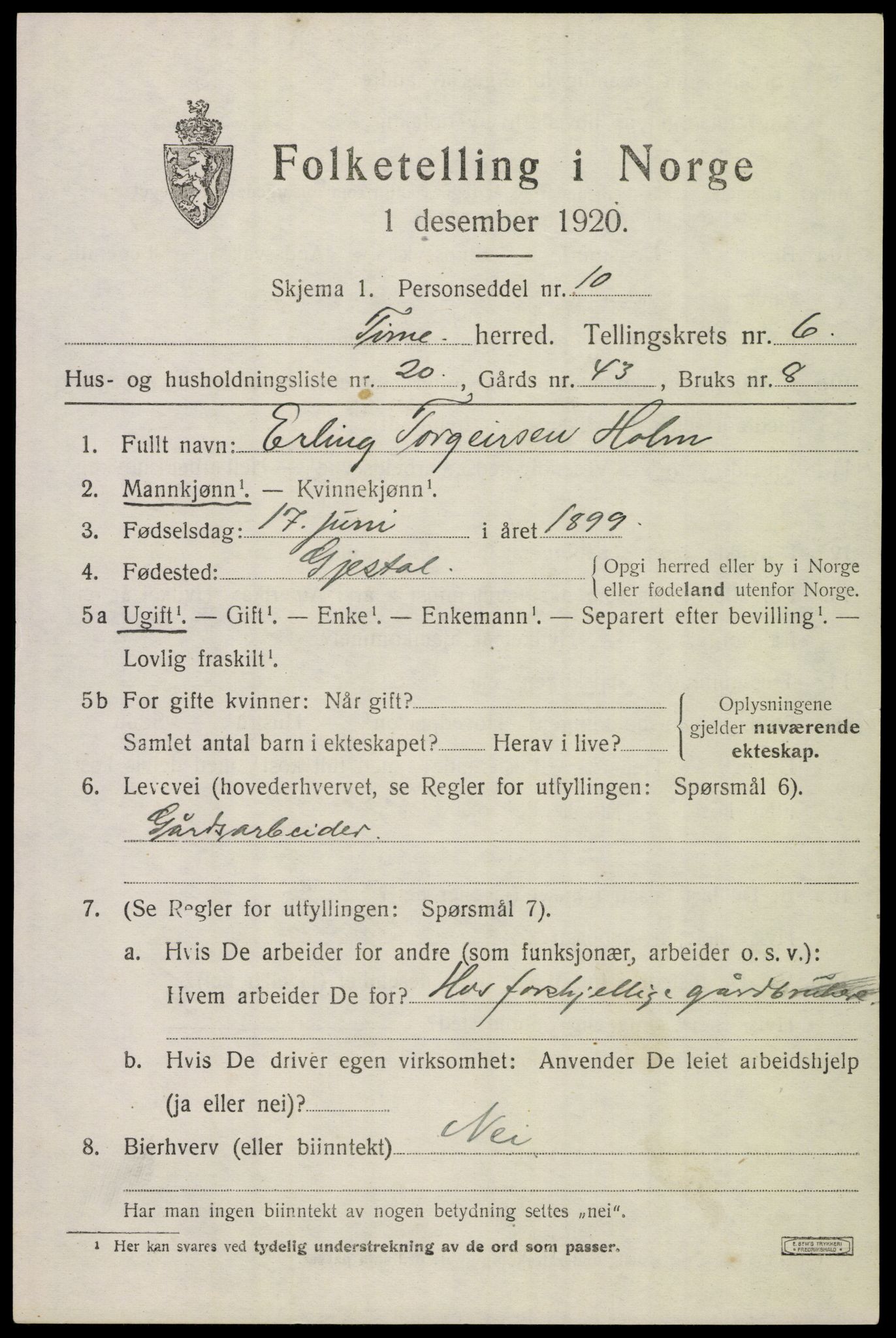 SAST, 1920 census for Time, 1920, p. 7237