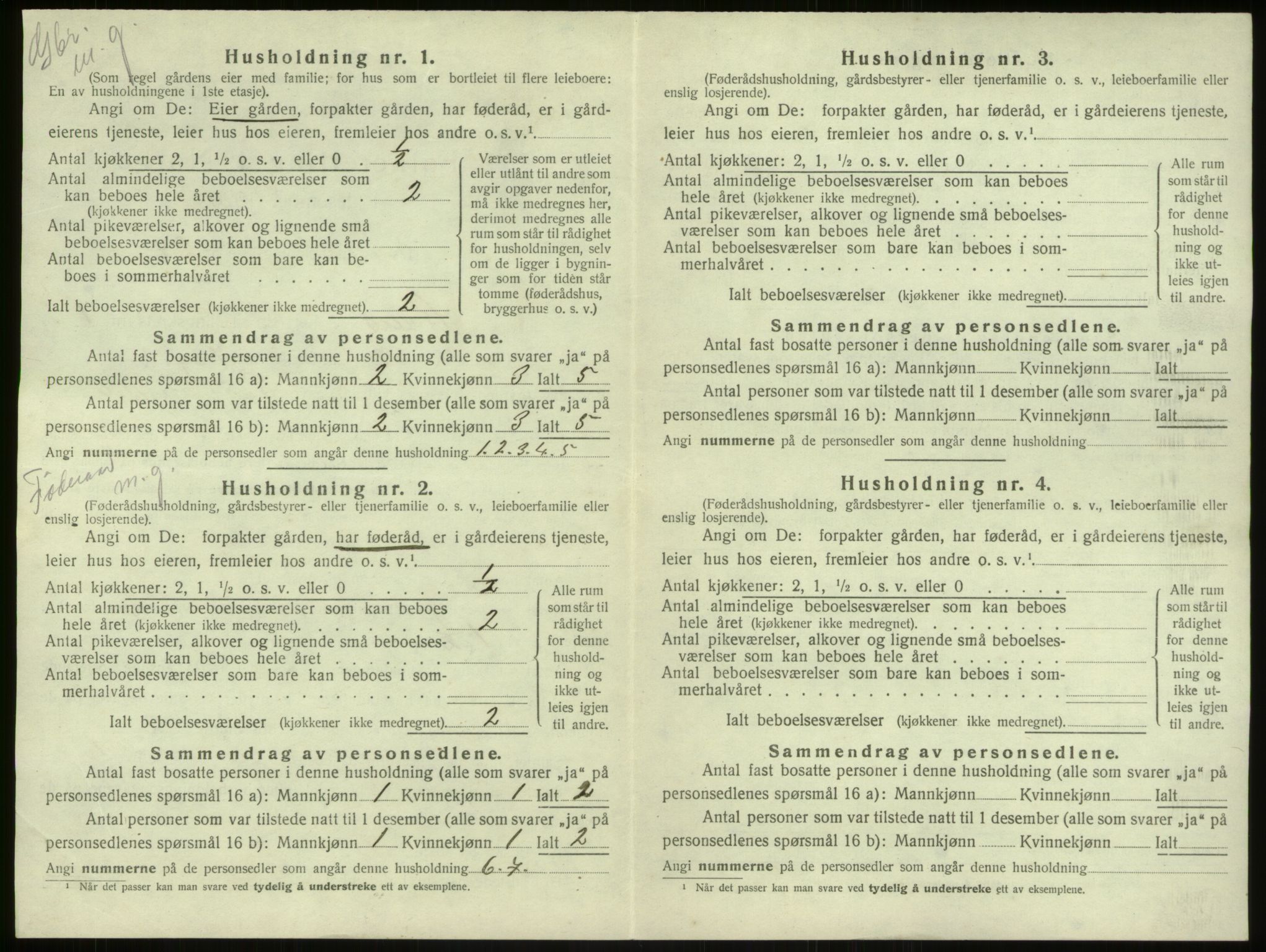 SAB, 1920 census for Haus, 1920, p. 114