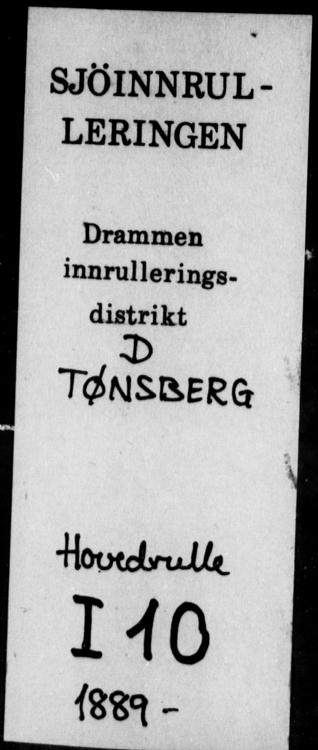 Tønsberg innrulleringskontor, SAKO/A-786/F/Fc/Fca/L0010: Hovedrulle Patent nr. 7896-9037, 1889-1900, p. 1