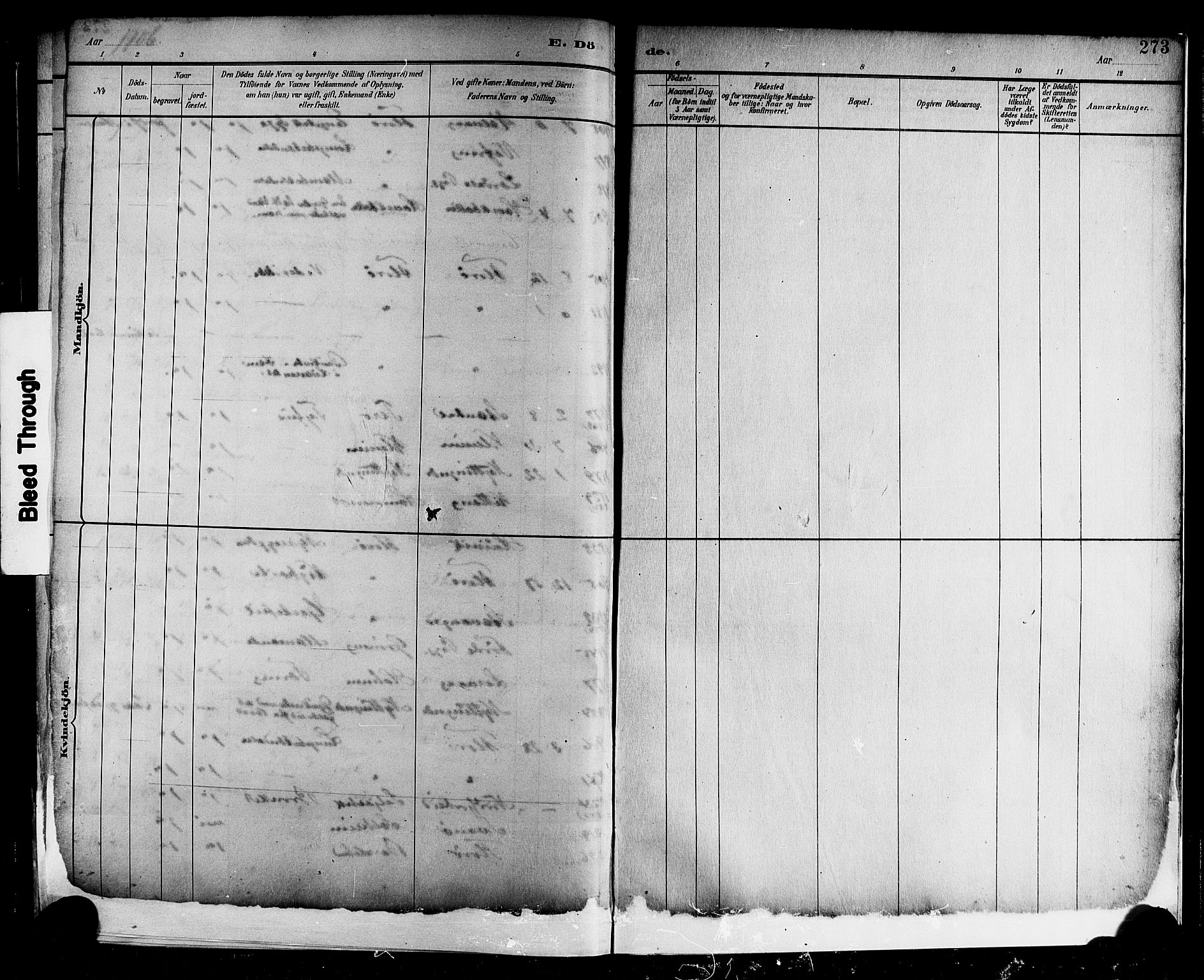 Kinn sokneprestembete, SAB/A-80801/H/Hab/Haba/L0002: Parish register (copy) no. A 2, 1882-1906, p. 273