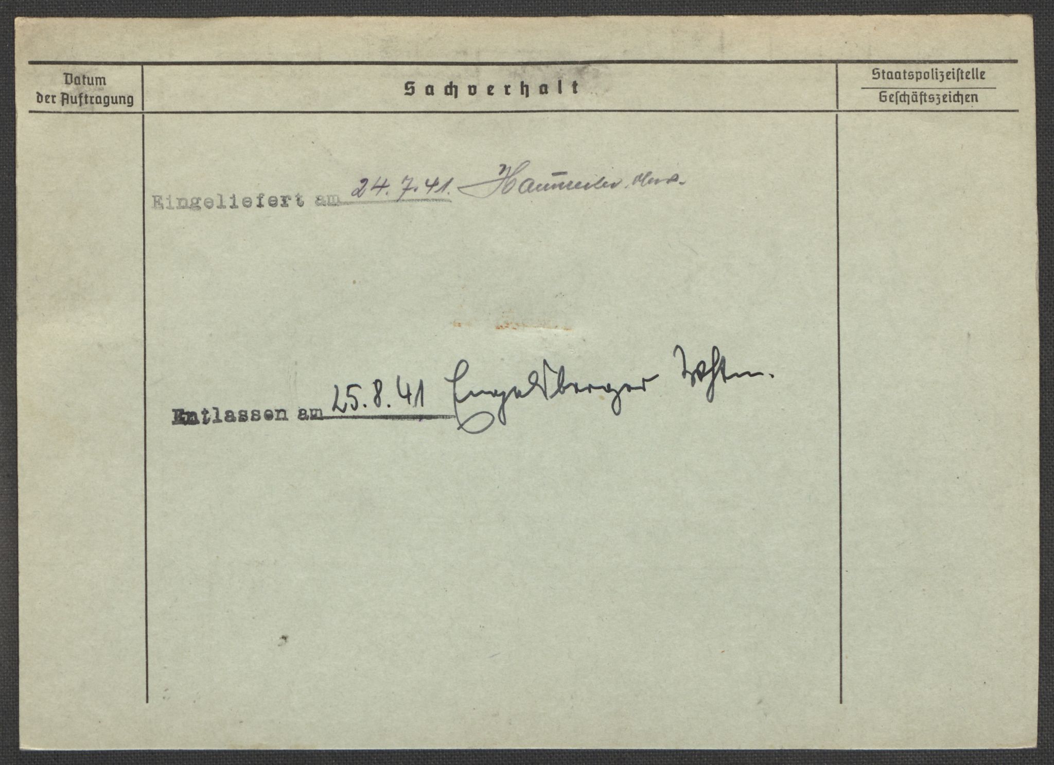 Befehlshaber der Sicherheitspolizei und des SD, RA/RAFA-5969/E/Ea/Eaa/L0010: Register over norske fanger i Møllergata 19: Sø-Å, 1940-1945, p. 577