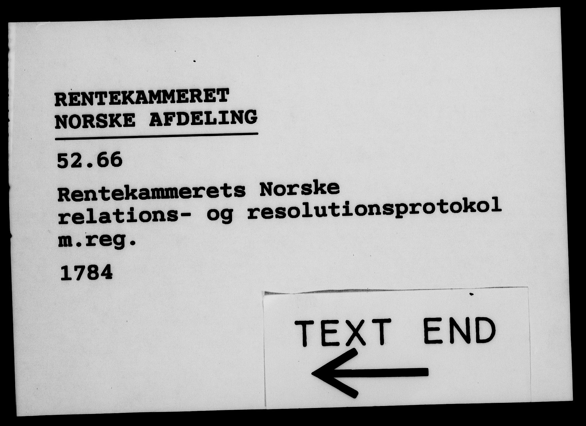 Rentekammeret, Kammerkanselliet, AV/RA-EA-3111/G/Gf/Gfa/L0066: Norsk relasjons- og resolusjonsprotokoll (merket RK 52.66), 1784, p. 788