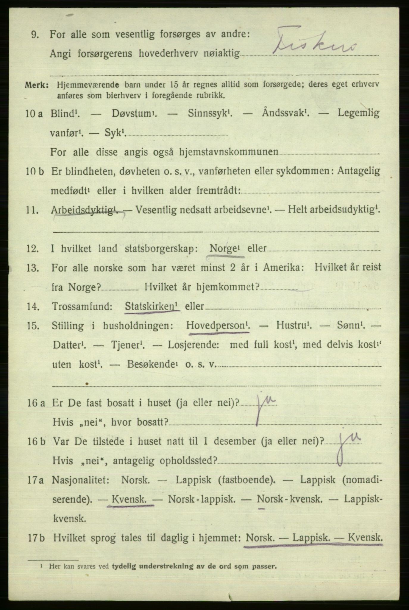 SATØ, 1920 census for Vardø rural district, 1920, p. 2581