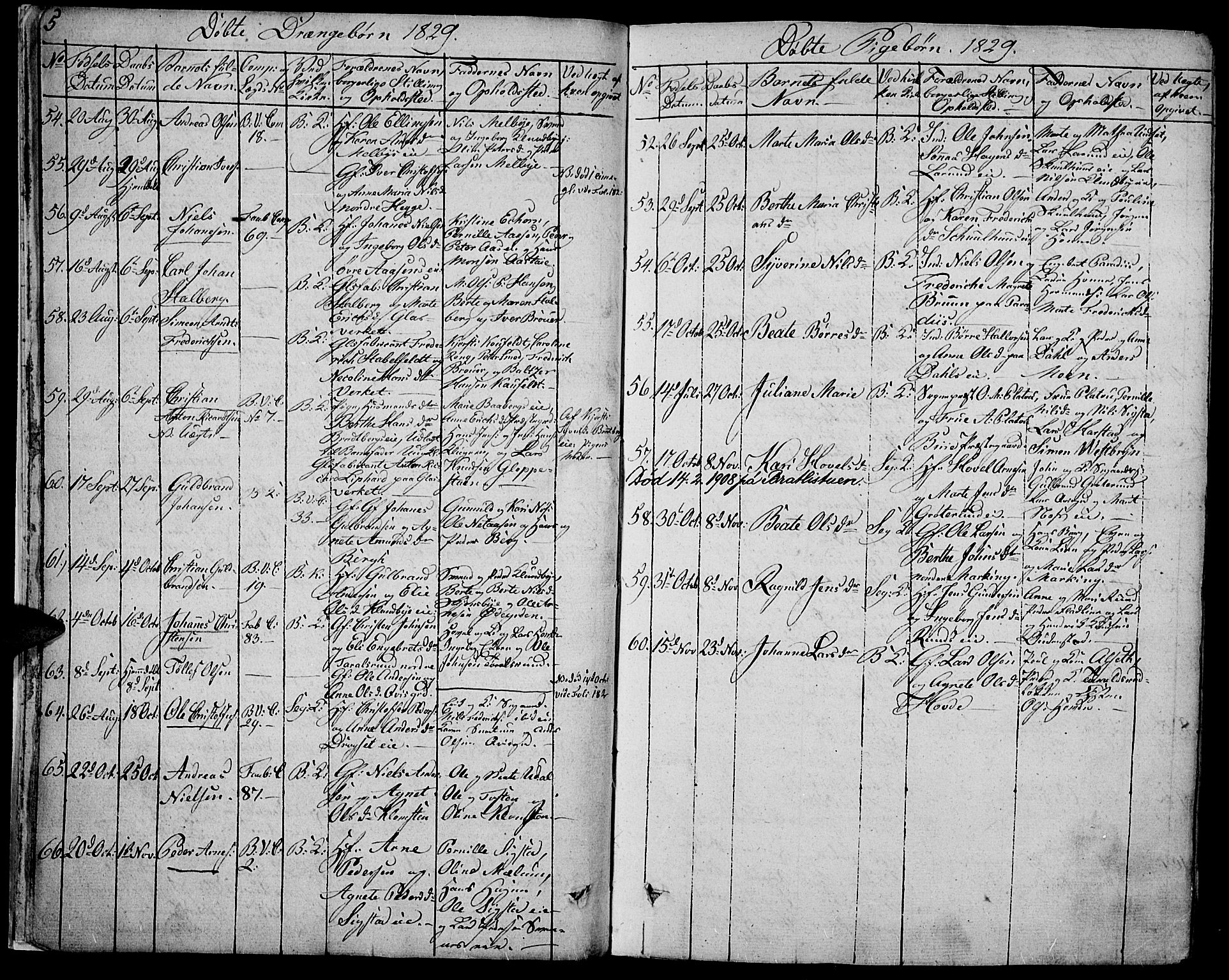 Biri prestekontor, SAH/PREST-096/H/Ha/Haa/L0004: Parish register (official) no. 4, 1829-1842, p. 5