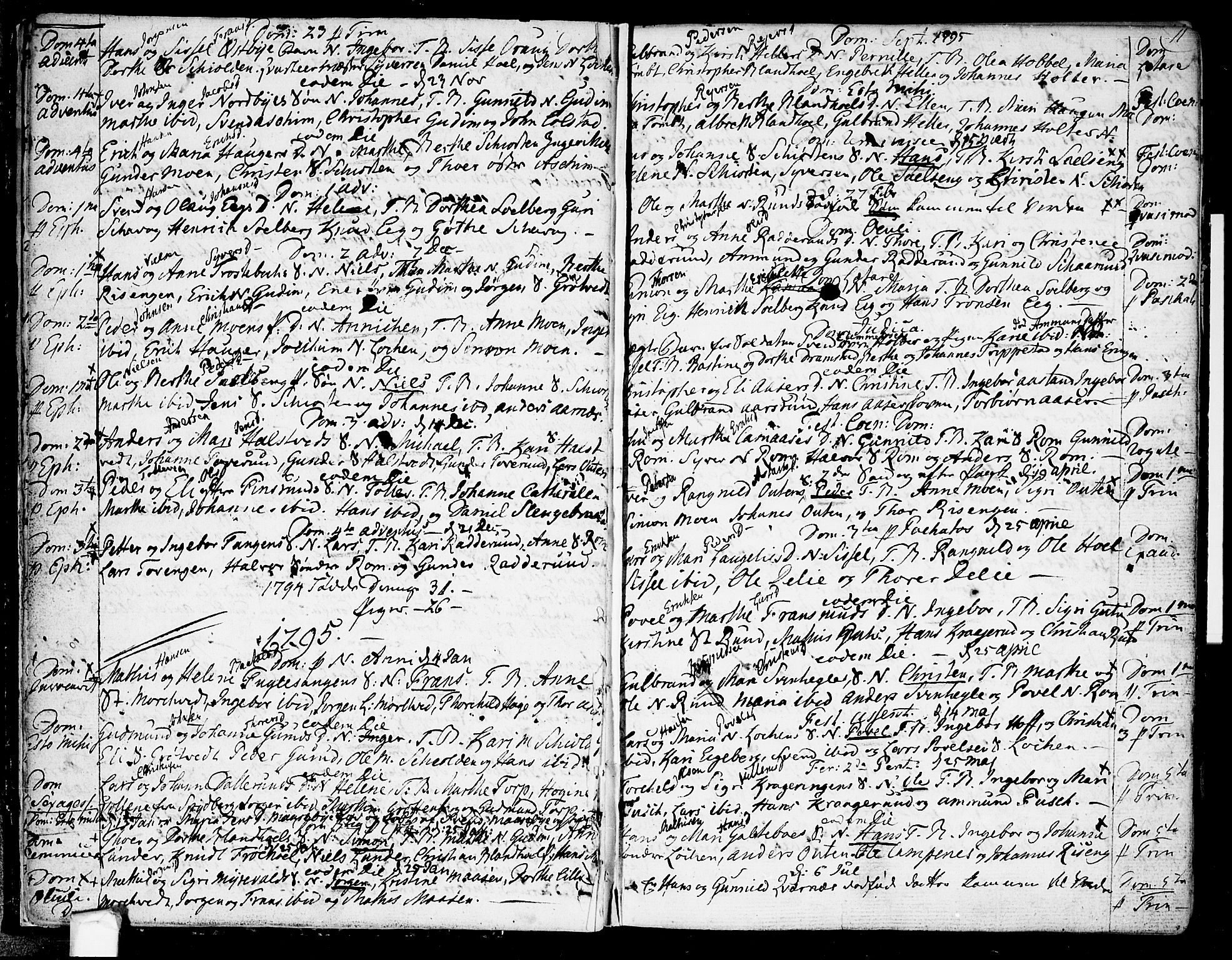 Askim prestekontor Kirkebøker, SAO/A-10900/F/Fa/L0003: Parish register (official) no. 3, 1790-1816, p. 11