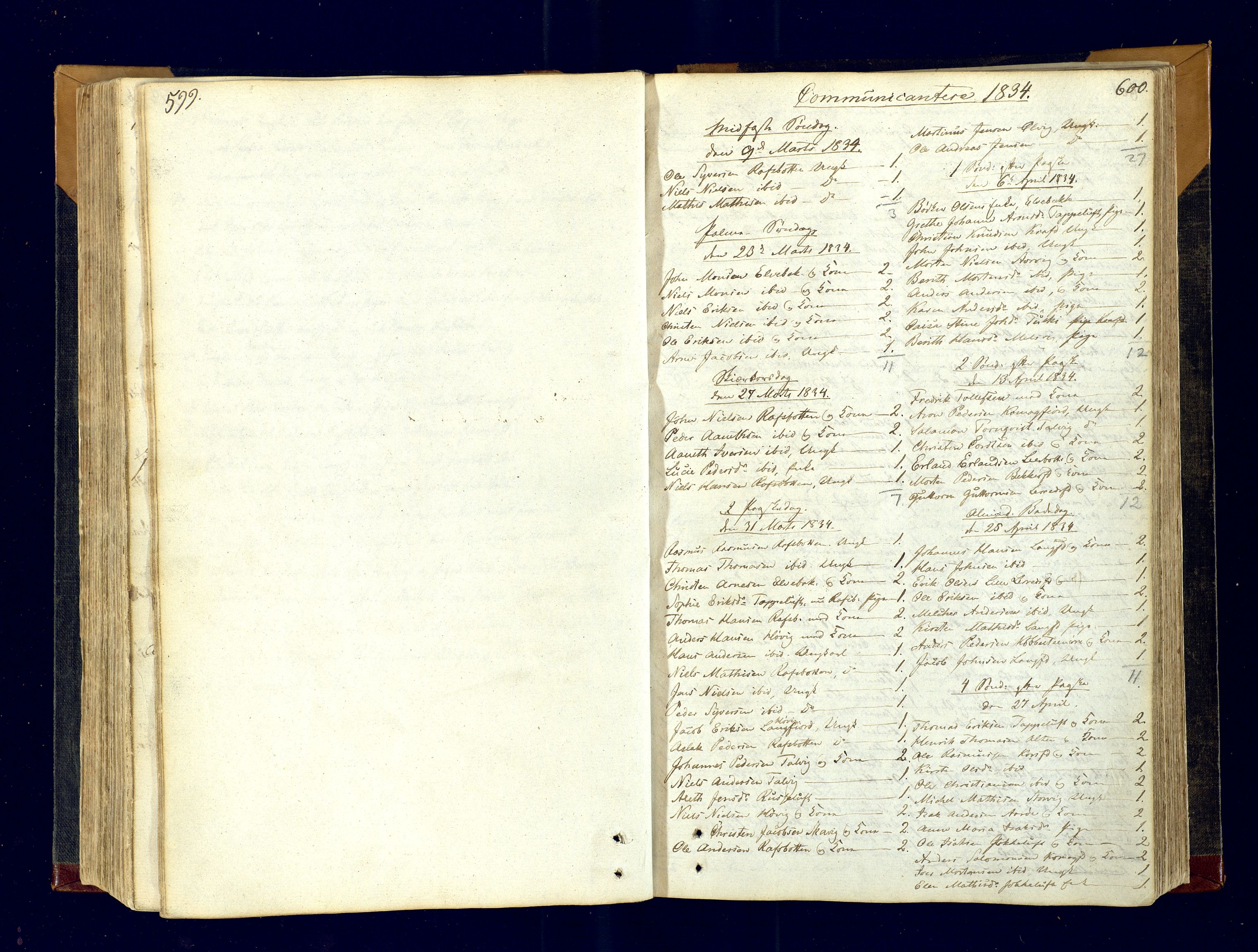 Talvik sokneprestkontor, SATØ/S-1337/H/Ha/L0007kirke: Parish register (official) no. 7, 1813-1821, p. 599-600