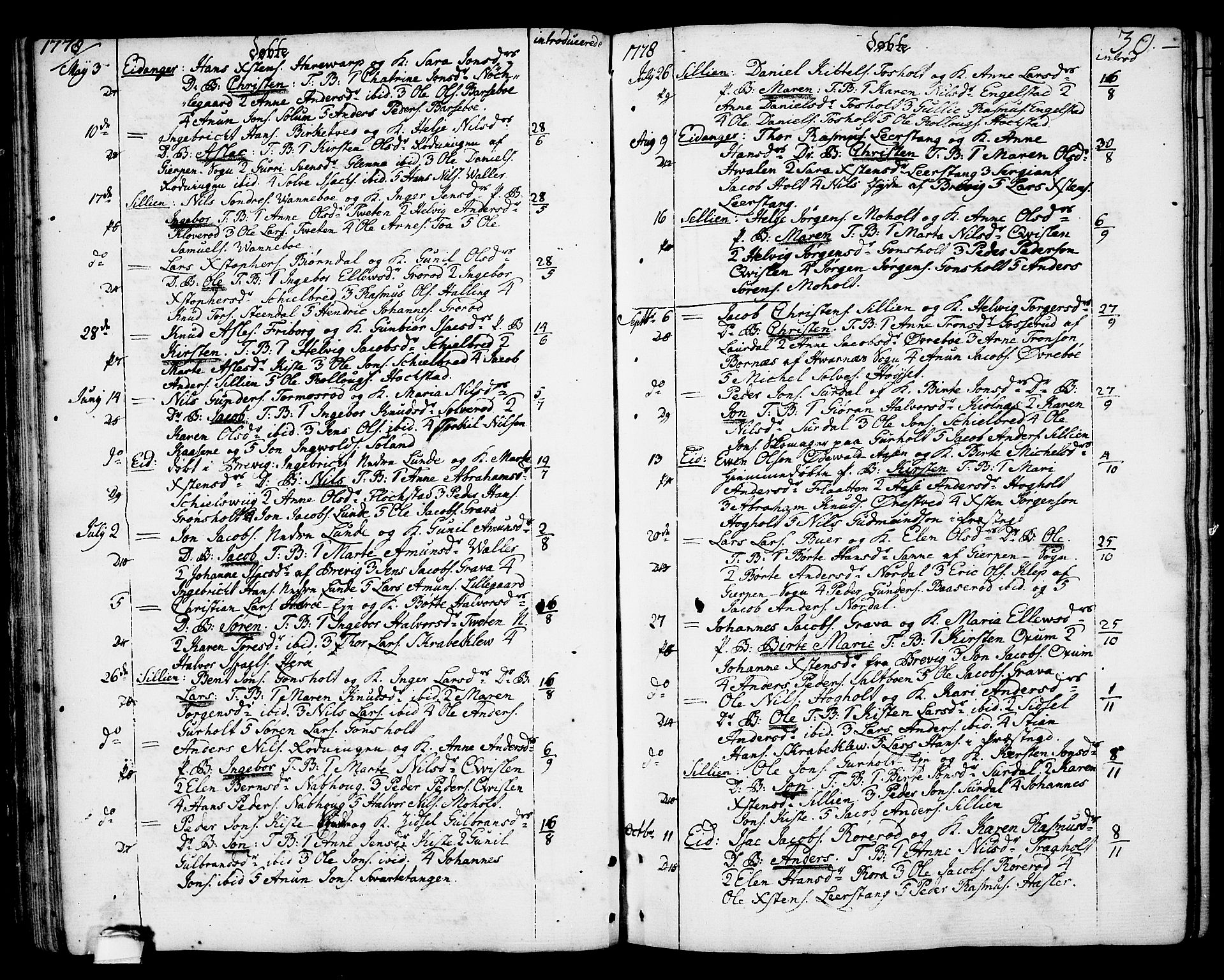 Eidanger kirkebøker, SAKO/A-261/F/Fa/L0006: Parish register (official) no. 6, 1764-1814, p. 30