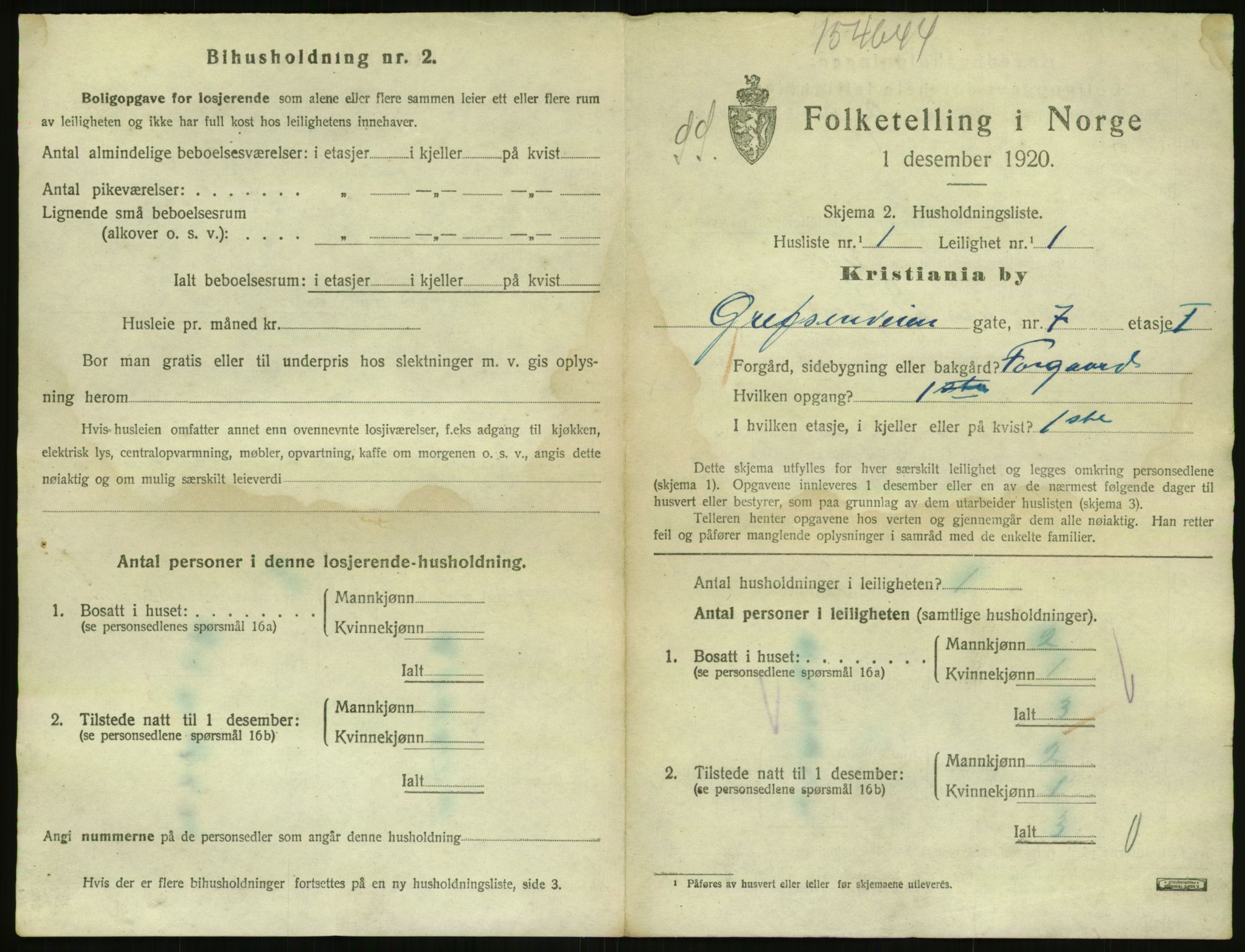 SAO, 1920 census for Kristiania, 1920, p. 29432