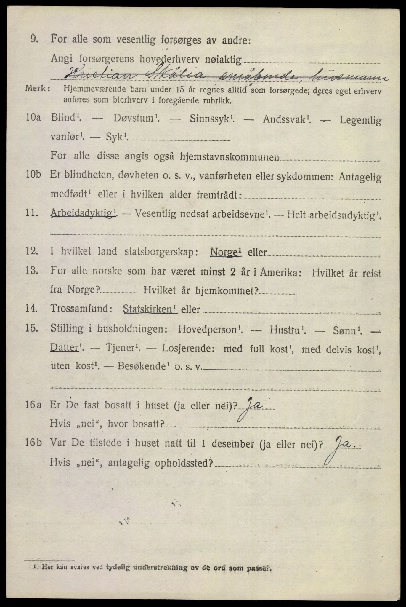 SAKO, 1920 census for Sigdal, 1920, p. 7643