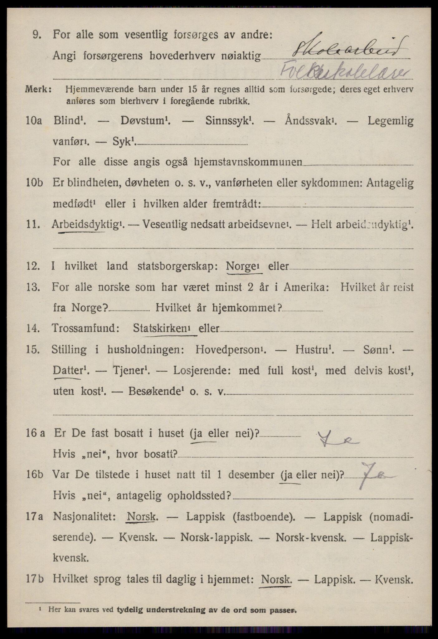 SAT, 1920 census for Meldal, 1920, p. 9140