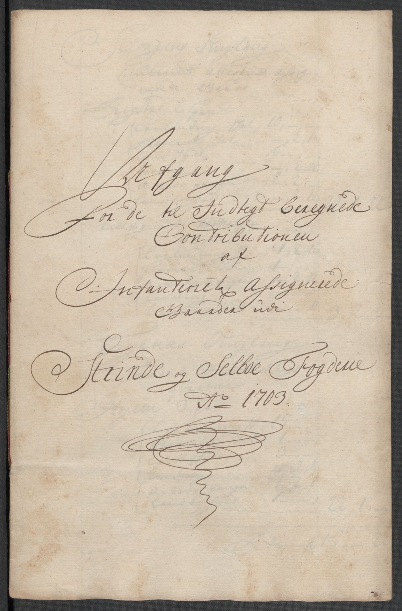 Rentekammeret inntil 1814, Reviderte regnskaper, Fogderegnskap, AV/RA-EA-4092/R61/L4108: Fogderegnskap Strinda og Selbu, 1701-1703, p. 464