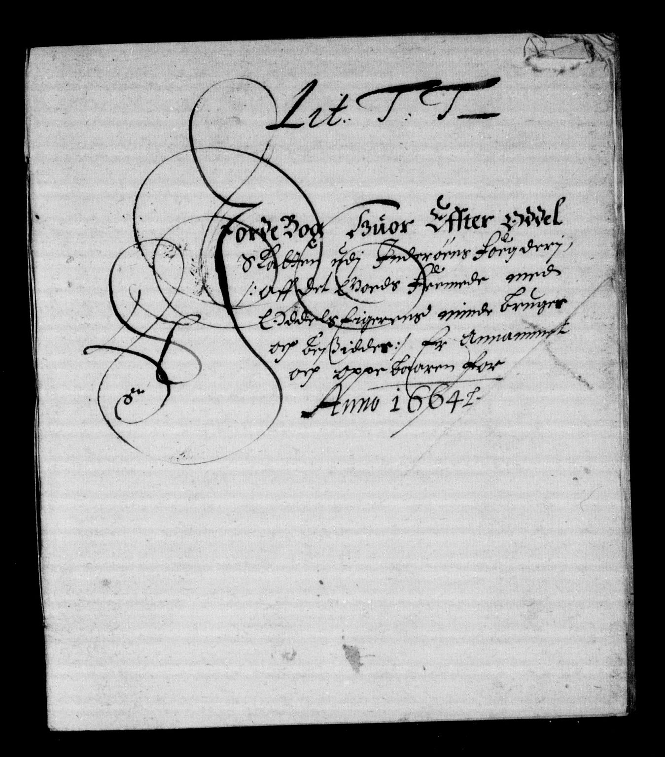 Rentekammeret inntil 1814, Reviderte regnskaper, Stiftamtstueregnskaper, Trondheim stiftamt og Nordland amt, AV/RA-EA-6044/R/Rd/L0010: Trondheim stiftamt, 1664