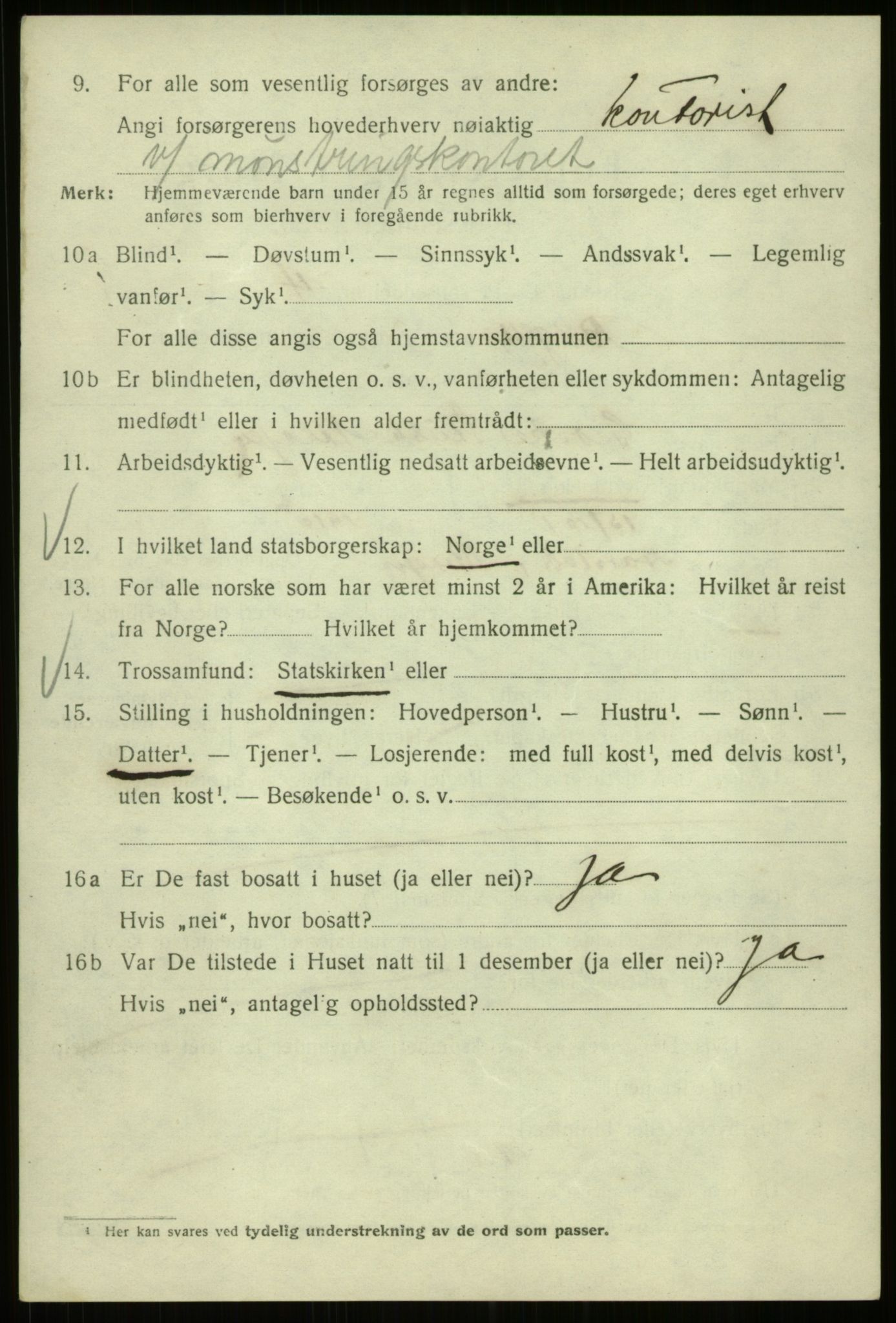 SAB, 1920 census for Bergen, 1920, p. 240833