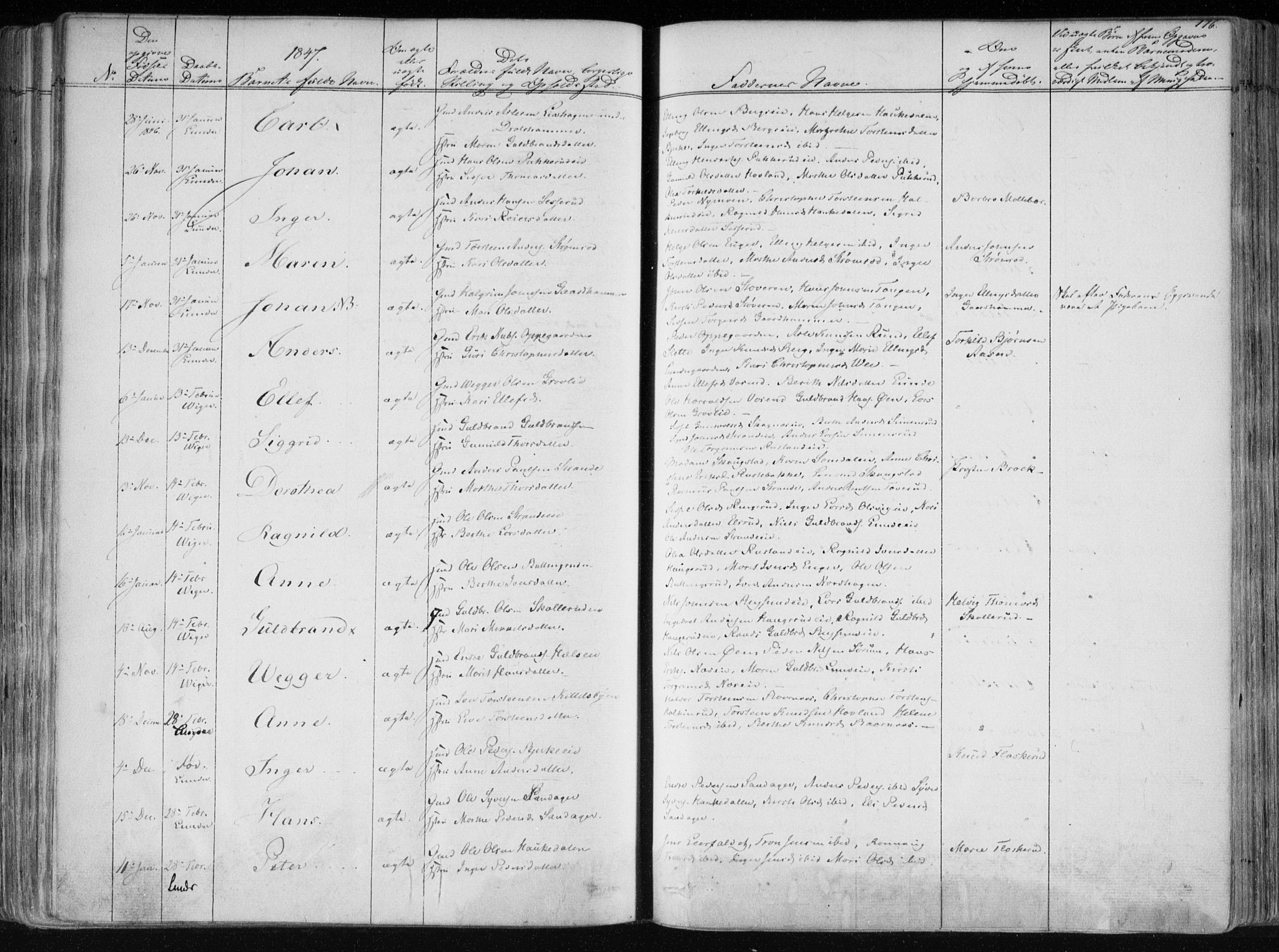 Norderhov kirkebøker, AV/SAKO-A-237/F/Fa/L0010: Parish register (official) no. 10, 1837-1847, p. 176