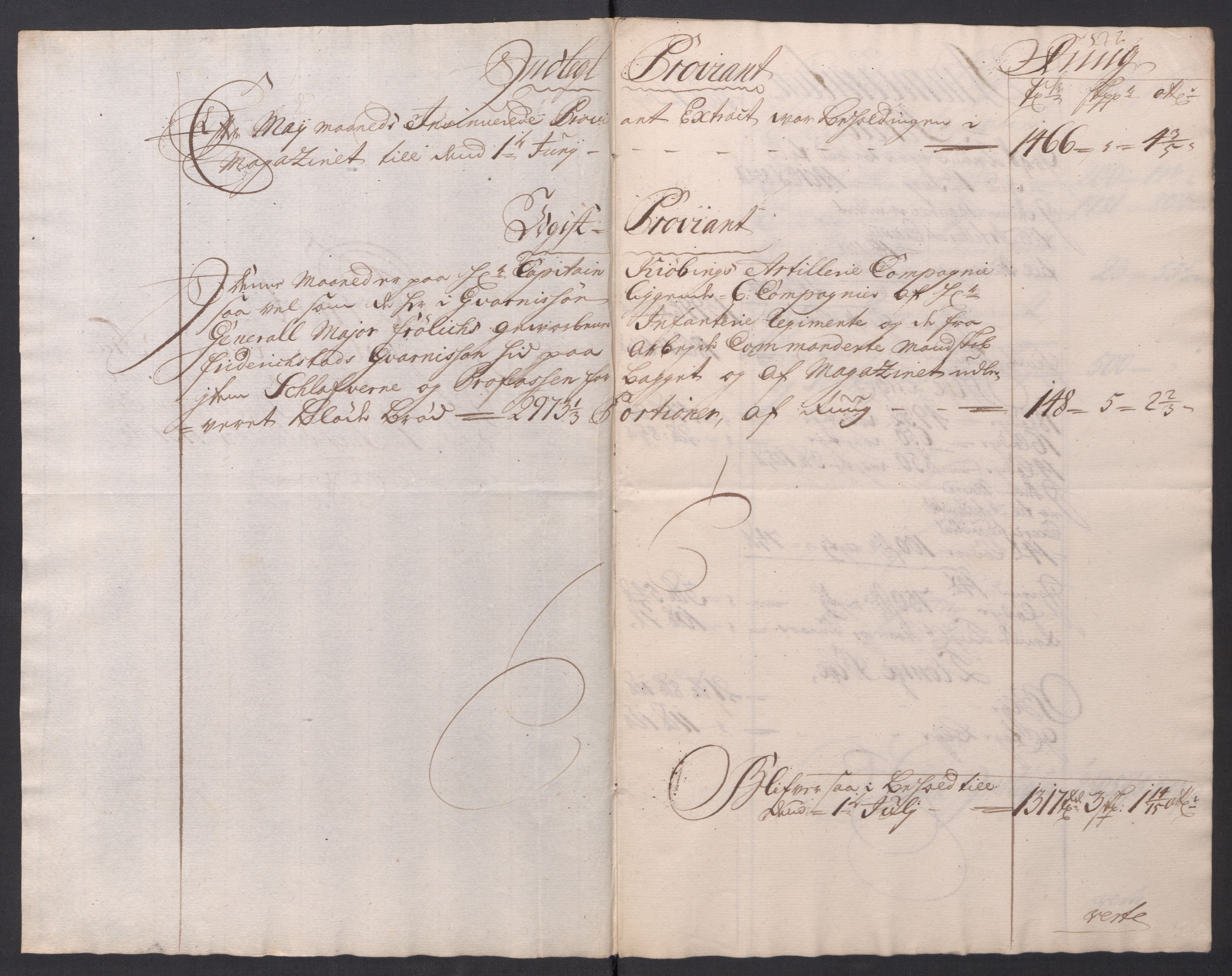 Kommanderende general (KG I) med Det norske krigsdirektorium, AV/RA-EA-5419/D/L0154: Fredriksten festning: Brev, inventarfortegnelser og regnskapsekstrakter, 1730-1739, p. 242