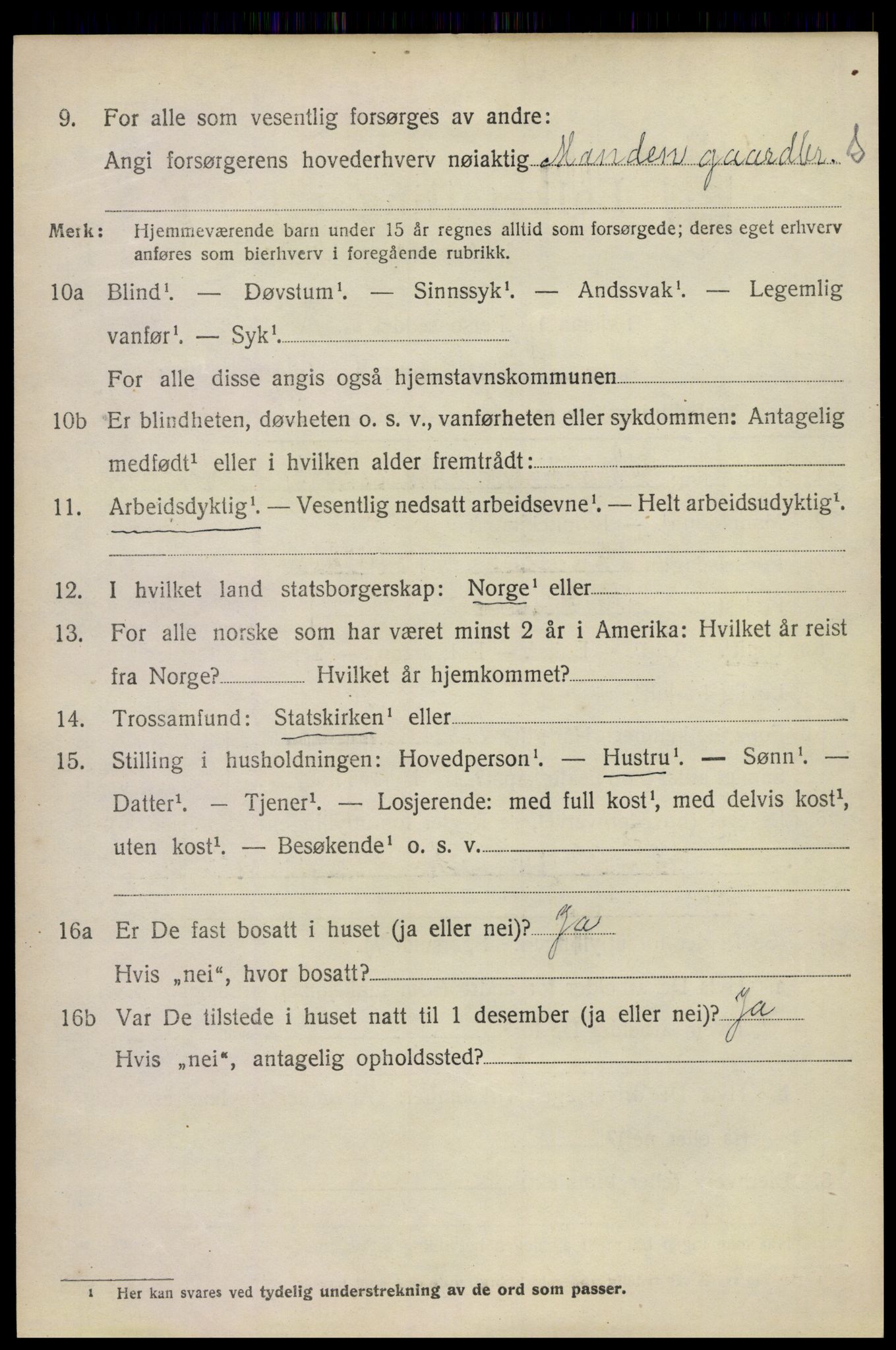 SAKO, 1920 census for Sem, 1920, p. 10382