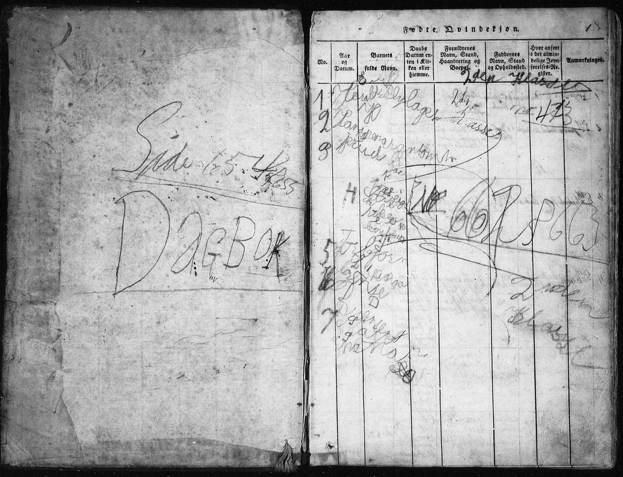 Nesodden prestekontor Kirkebøker, AV/SAO-A-10013/G/Ga/L0001: Parish register (copy) no. I 1, 1814-1847